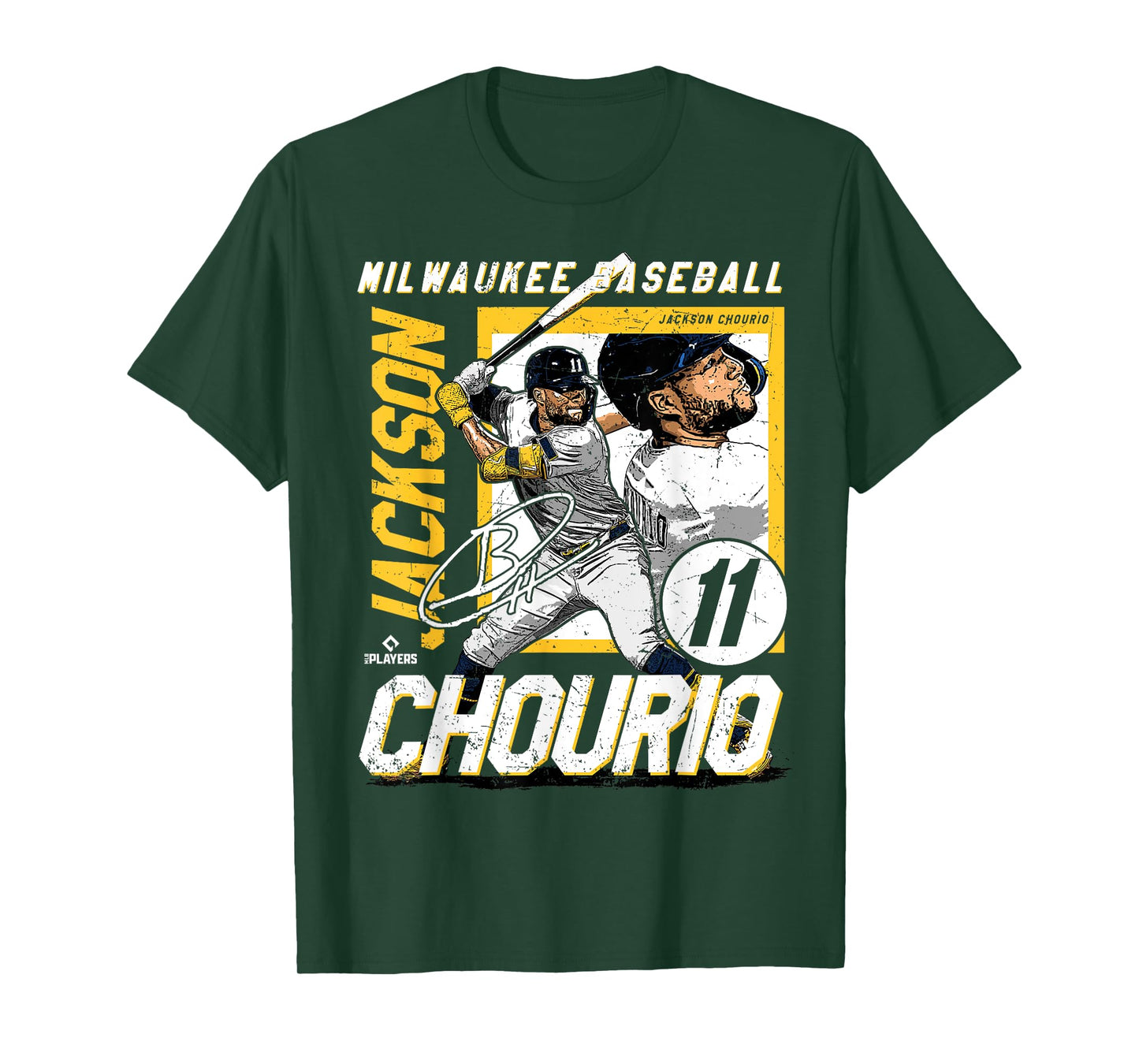 Jackson Chourio | Milwaukee MLB Baseball Player | MLBJCH203M T-Shirt