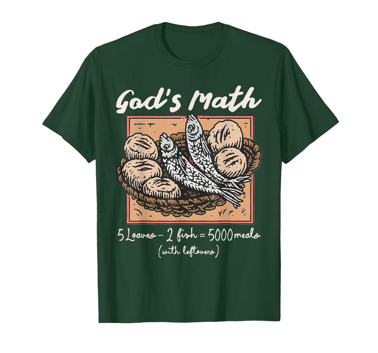 Christian 2 Fishes 5 Breads 5000 Against T-Shirt