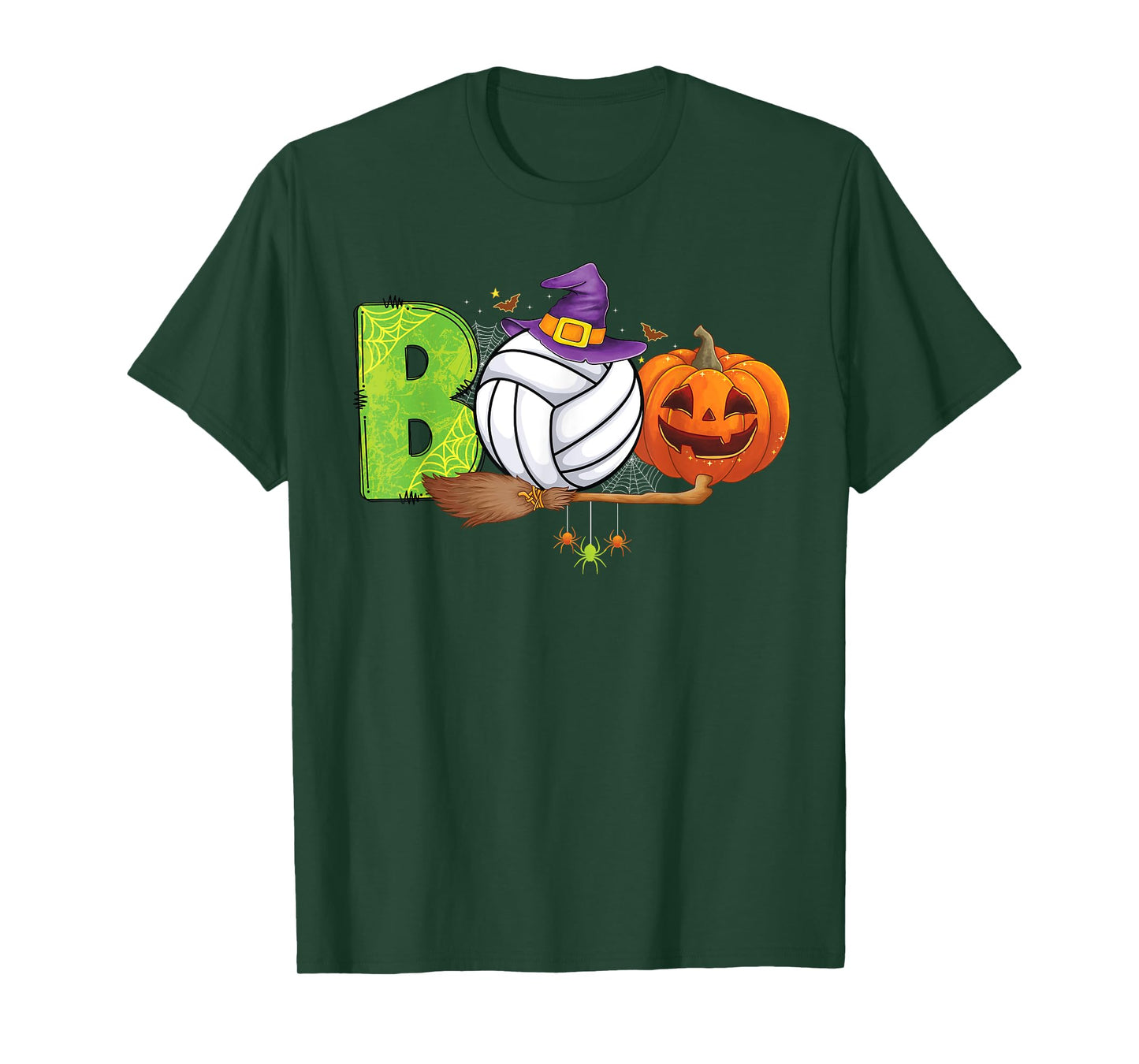 Boo Volleyball lovers Pumpkin scary funny Halloween costume T-Shirt