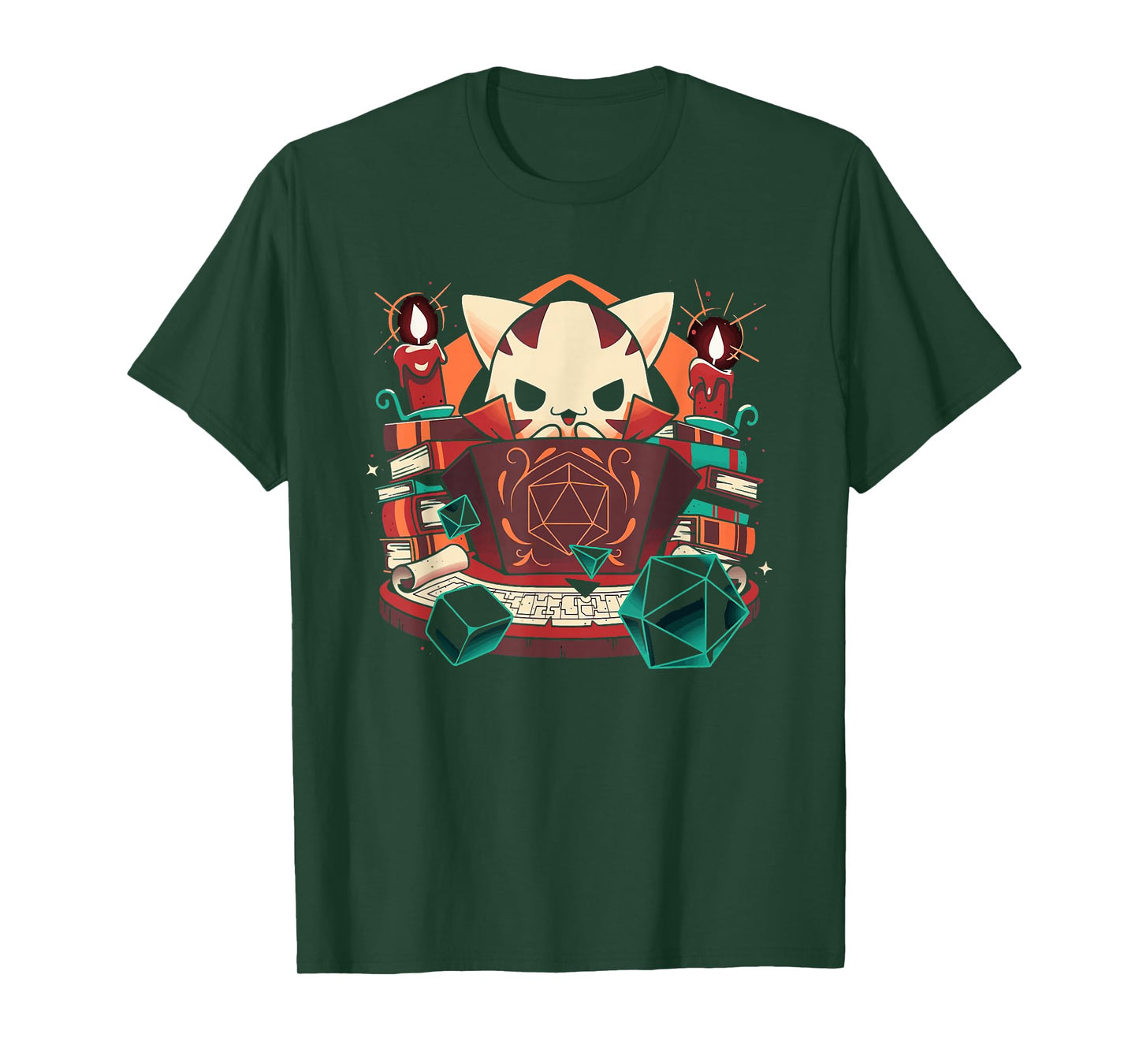 Dungeon and cats Tabletop Gaming Role Player T-Shirt