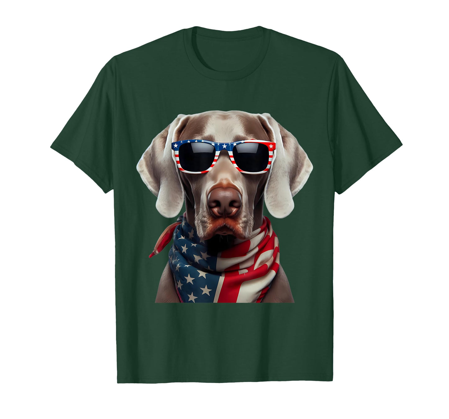 American Weimaraner Dog 4th Of July Incependence Day Owner T-Shirt