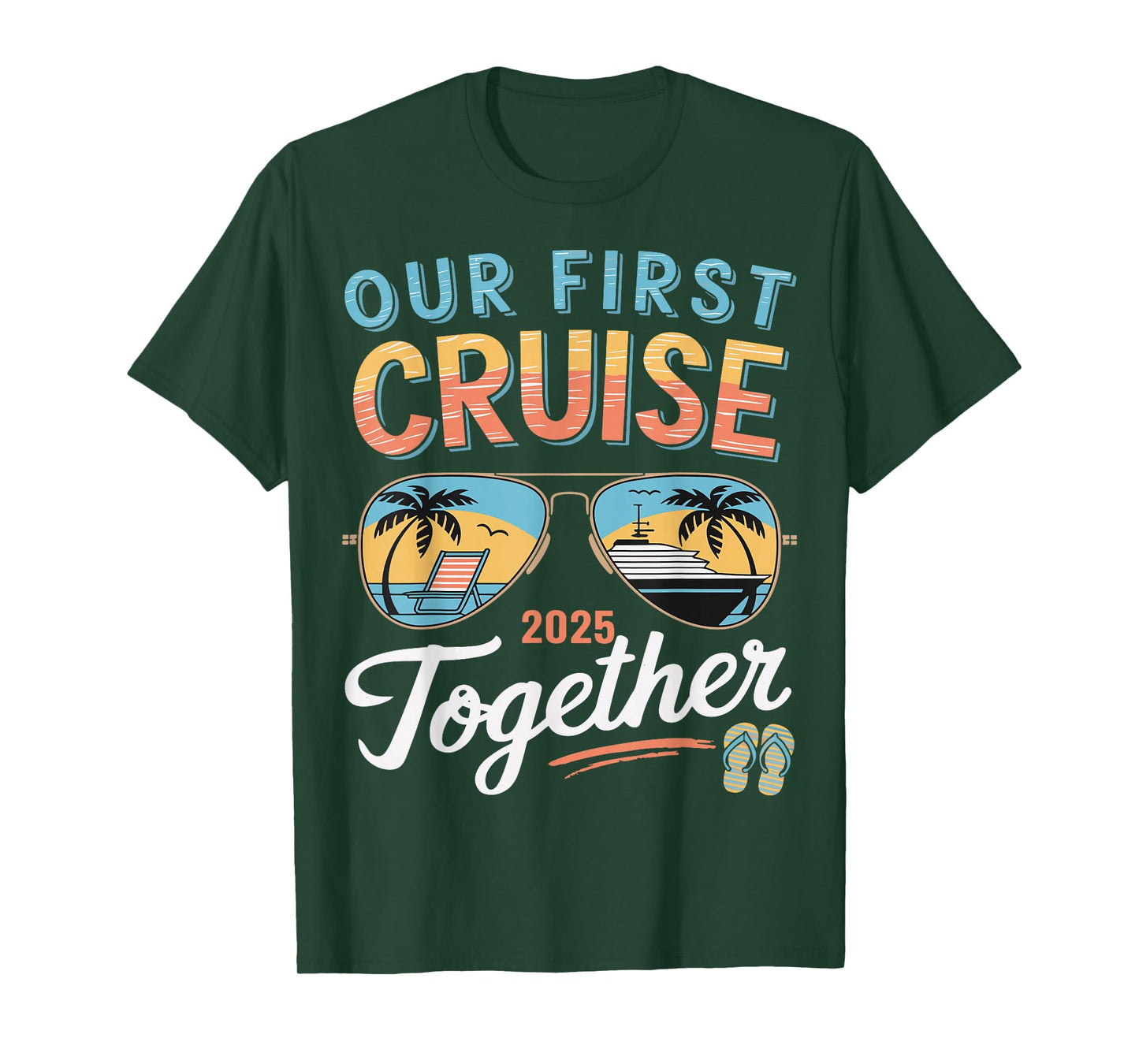 Our First Cruise 2025 Together Matching Couple Family Cruise T-Shirt