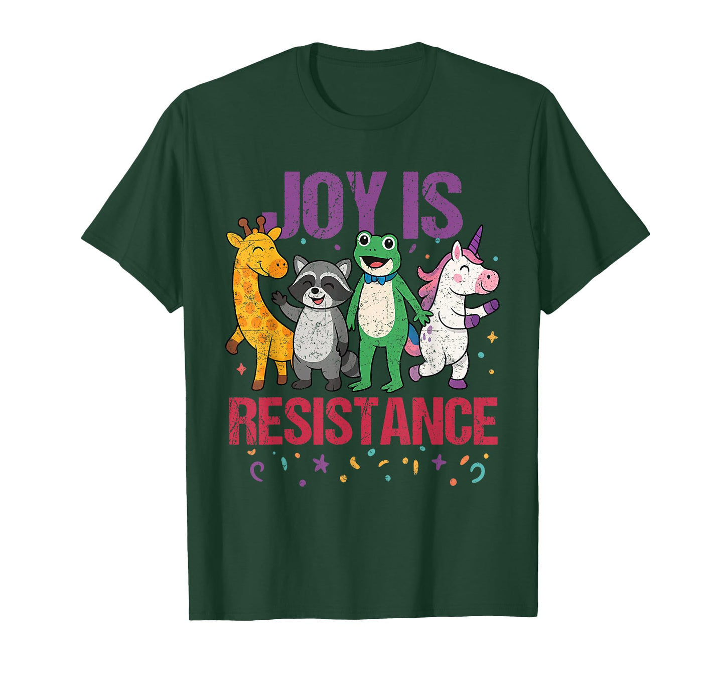 Joy is Resistance - Portland Frog Protest T-Shirt