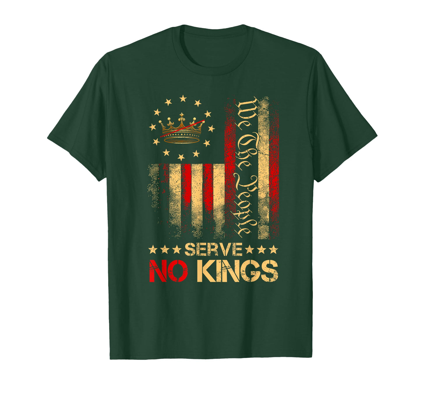 No King Patriotic Freedom America Flag Men Women Gifts T-Shirt