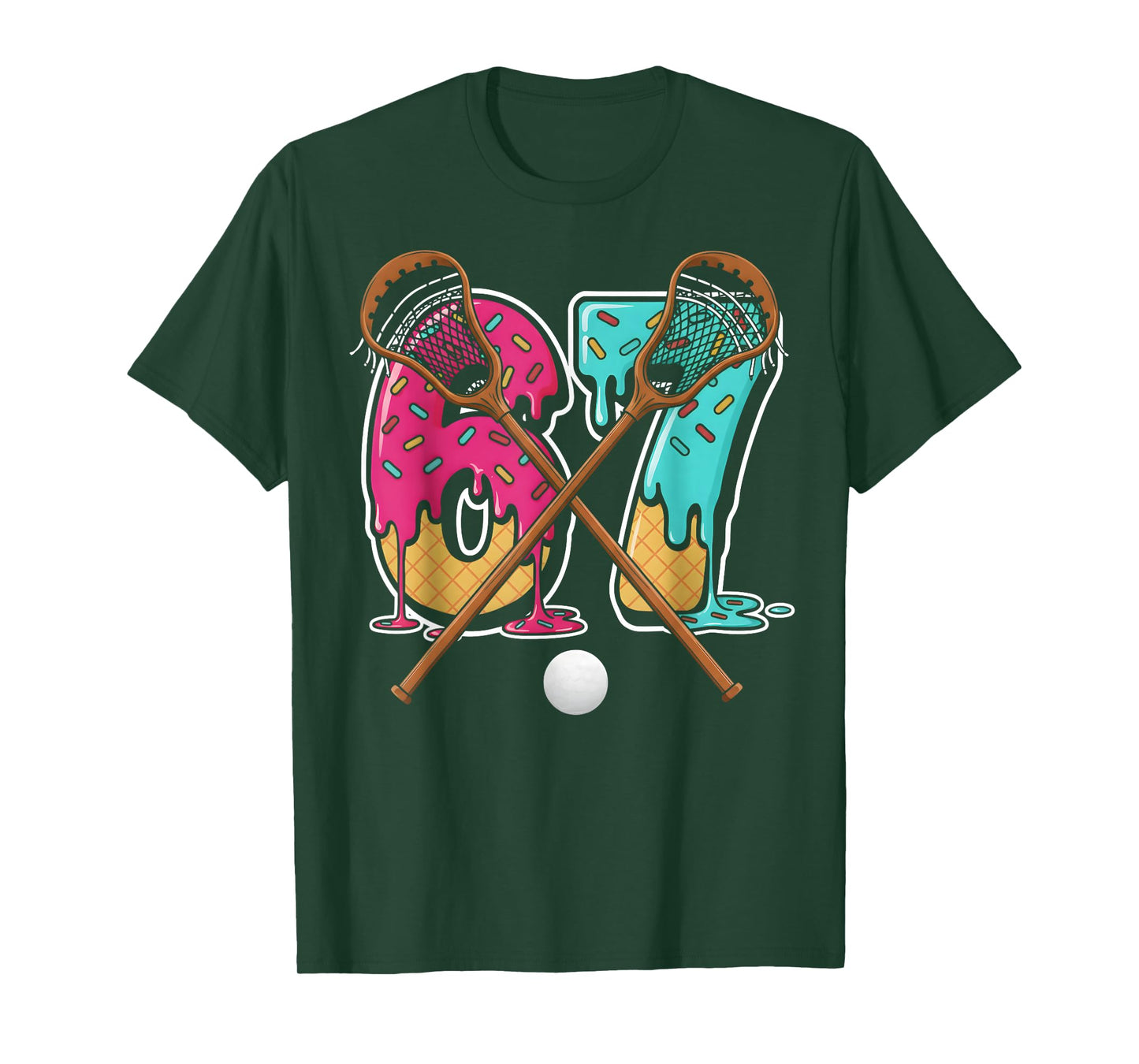 67 Ice Cream Drip Lacrosse Gen Alpha Slang Six Seven Meme T-Shirt