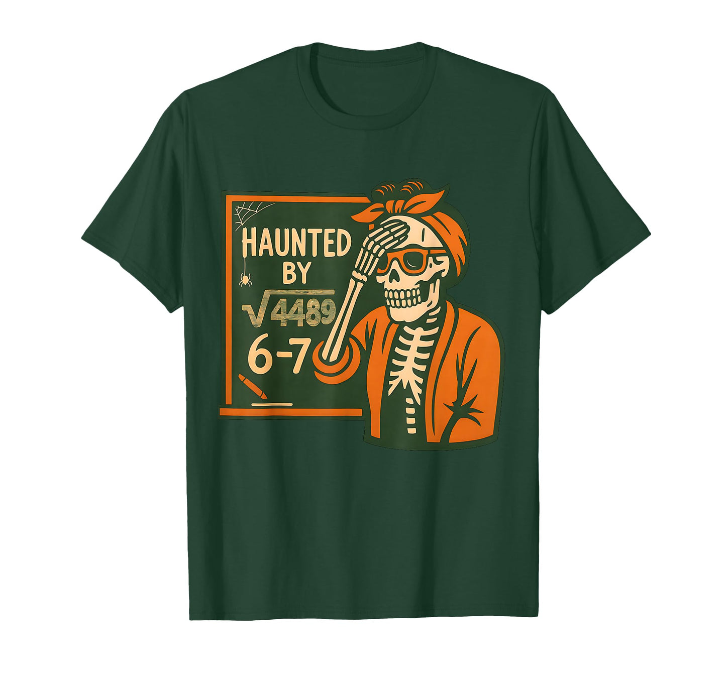4489 Six Seven 6 7 Meme Skeleton Haunted by 6-7 Meme 4489 T-Shirt
