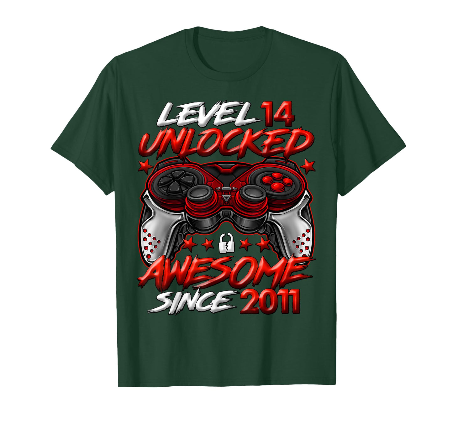 Level 14 Unlocked 14 Year Old Gifts Boys 14th Birthday Boy T-Shirt