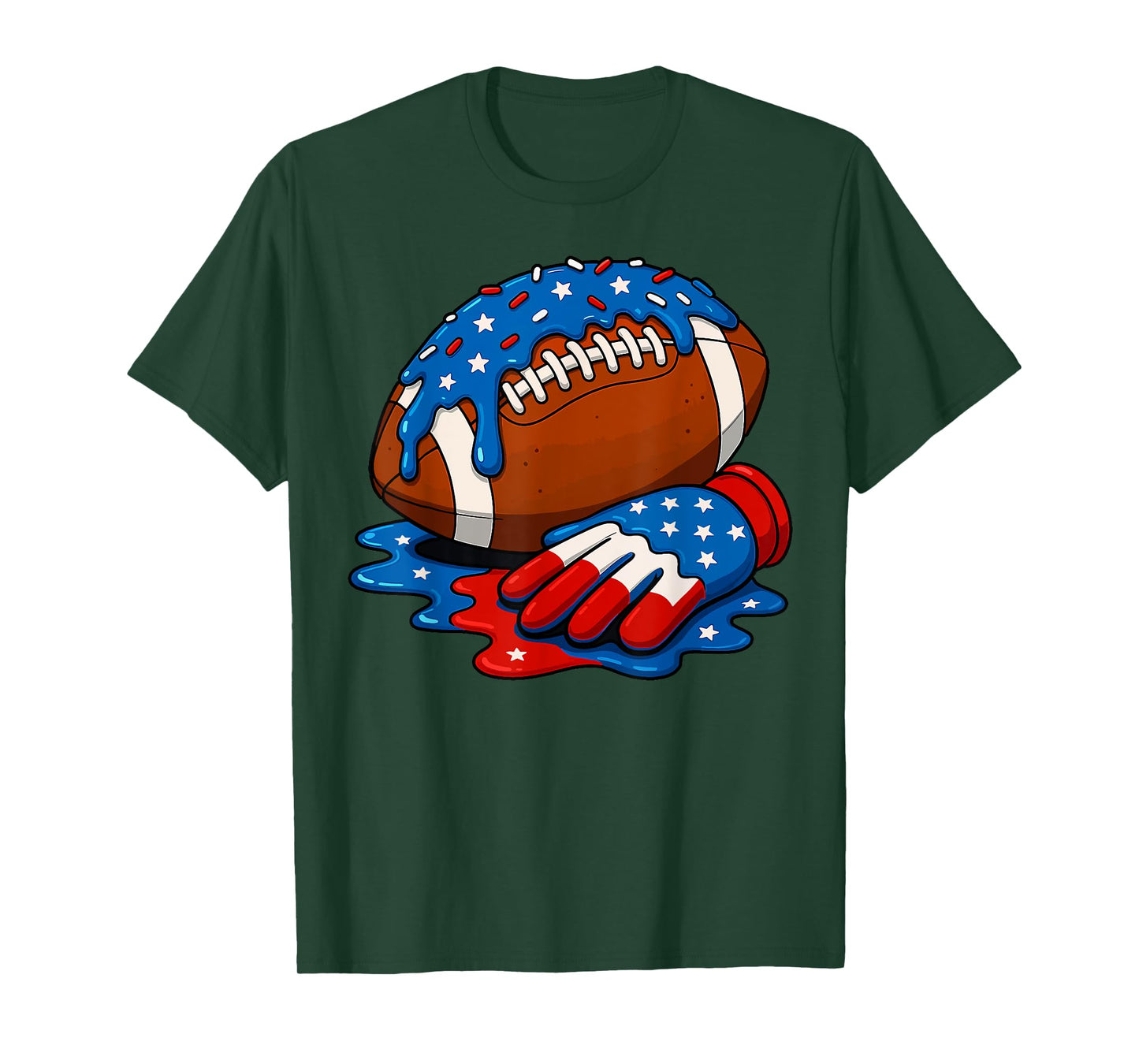 Football Drip Boys Football Ice Cream Sprinkle Respect Drip T-Shirt