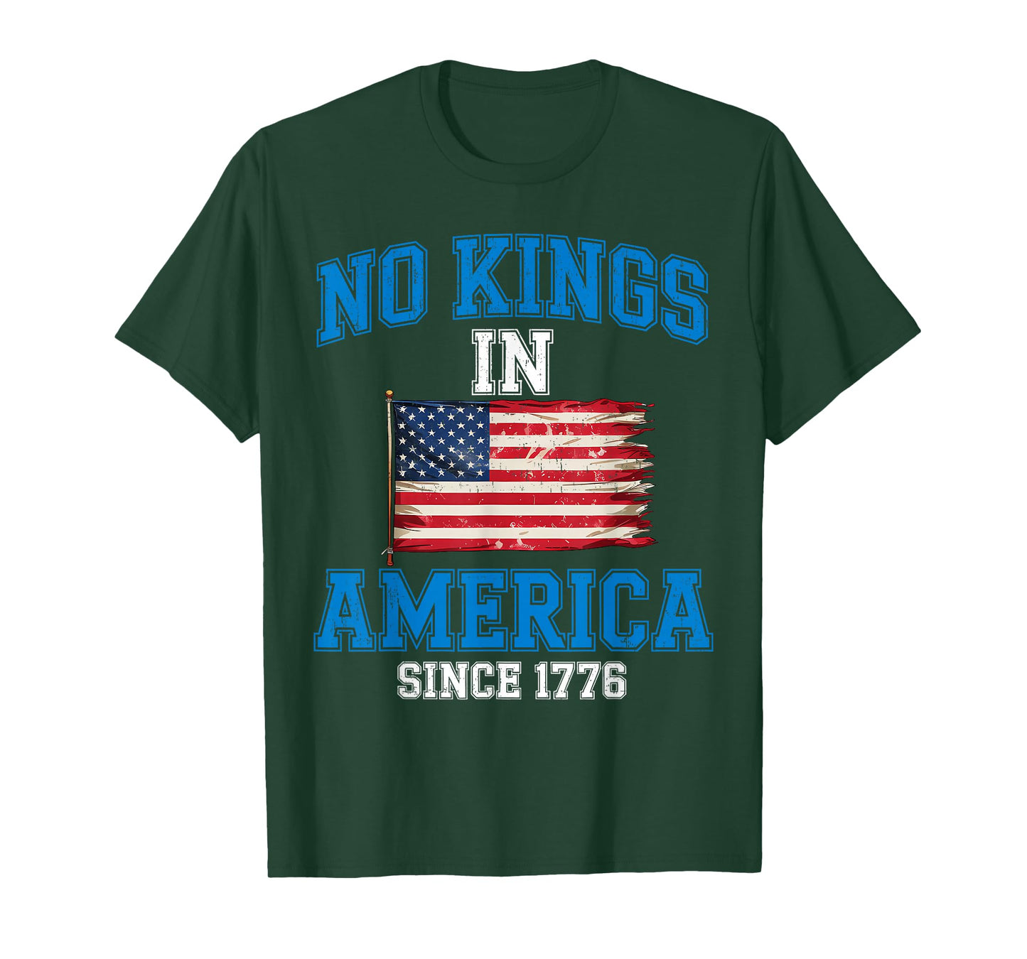No Kings In America Shirt Rejecting Kings Patriotic USA Men T-Shirt