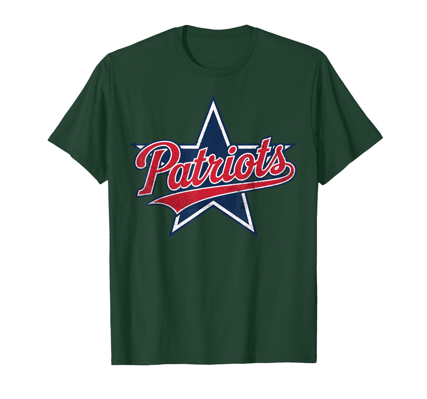 Patriots American Blue And Red Saying distress US flag color T-Shirt
