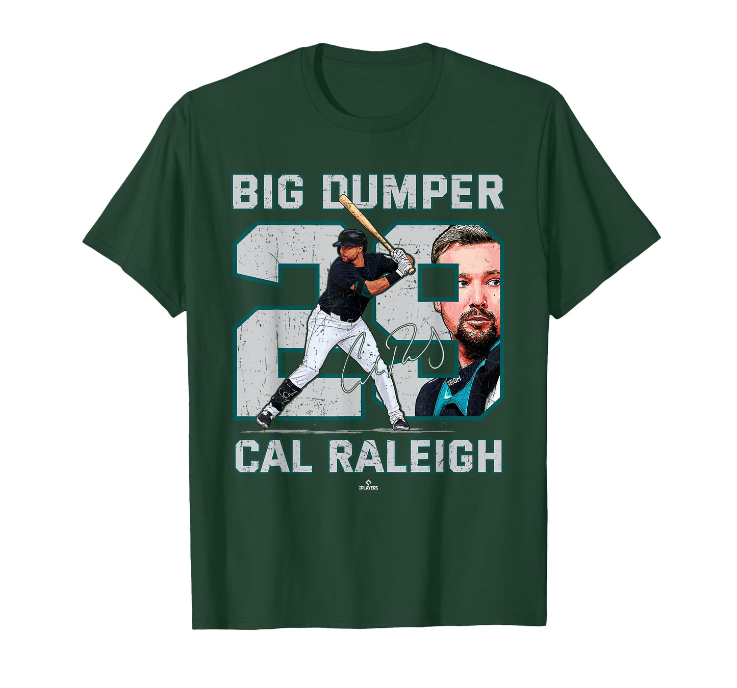 Nickname Big Dumper Cal Raleigh Seattle Baseball MLBPA T-Shirt
