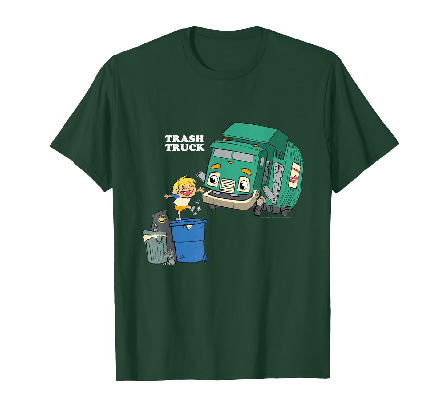 Trash Trucks The Bear Raccoon & Hank Adventure T-Shirt