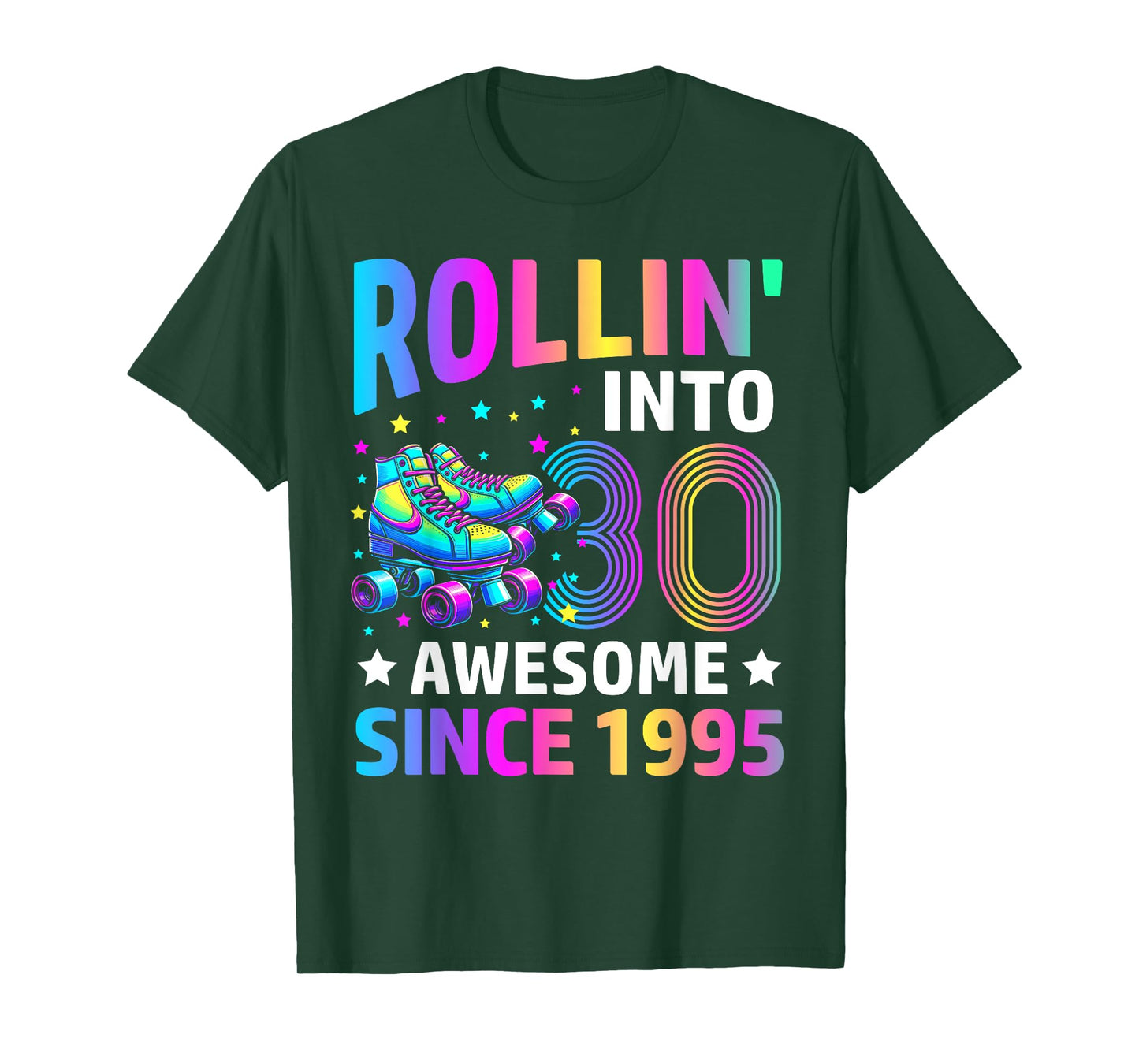 Rolling into 30 years old Skates 30th Birthday Gifts Girls T-Shirt