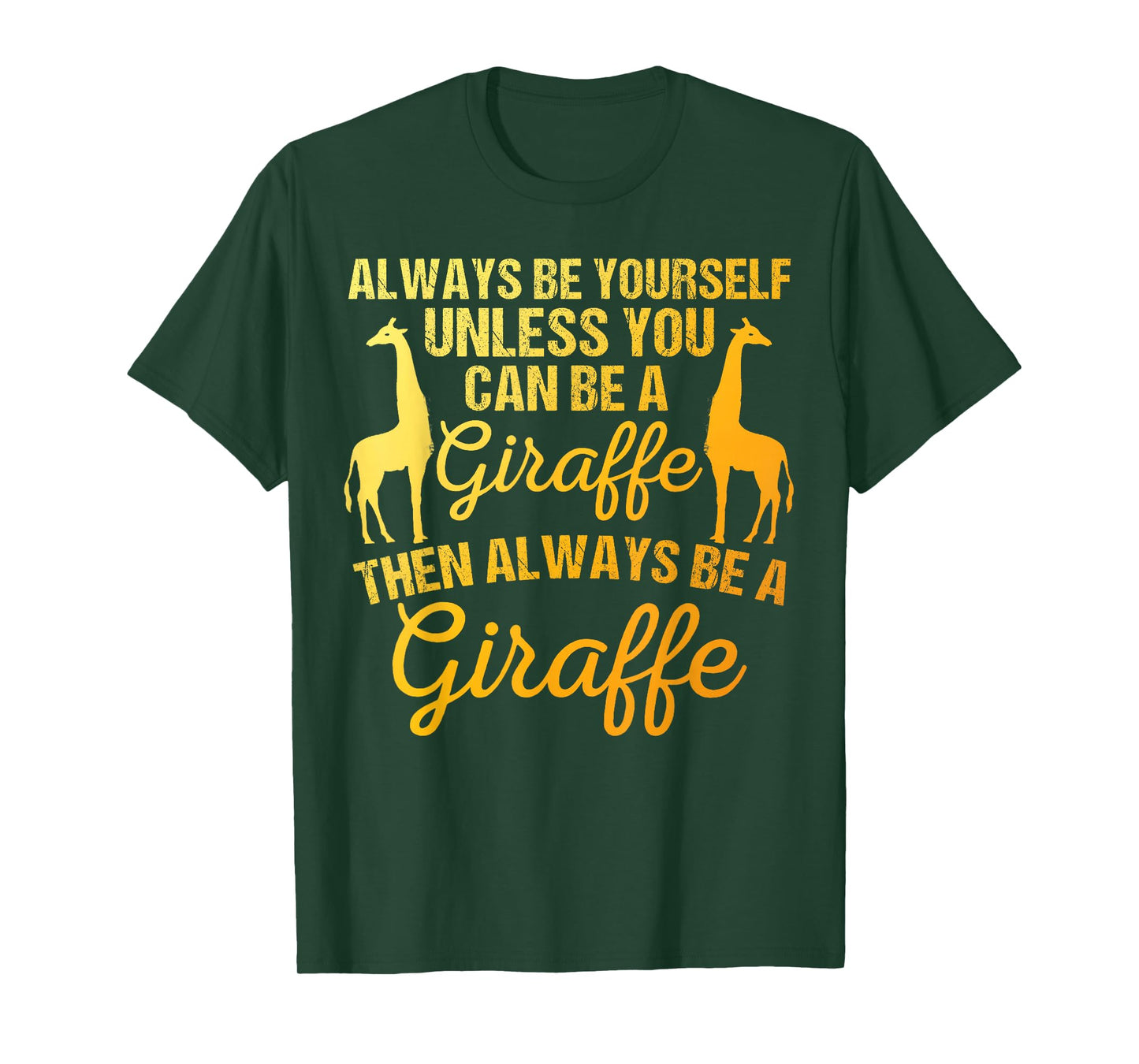 Cute Giraffe Design for Men Women Adult Safari Giraffe Lover T-Shirt