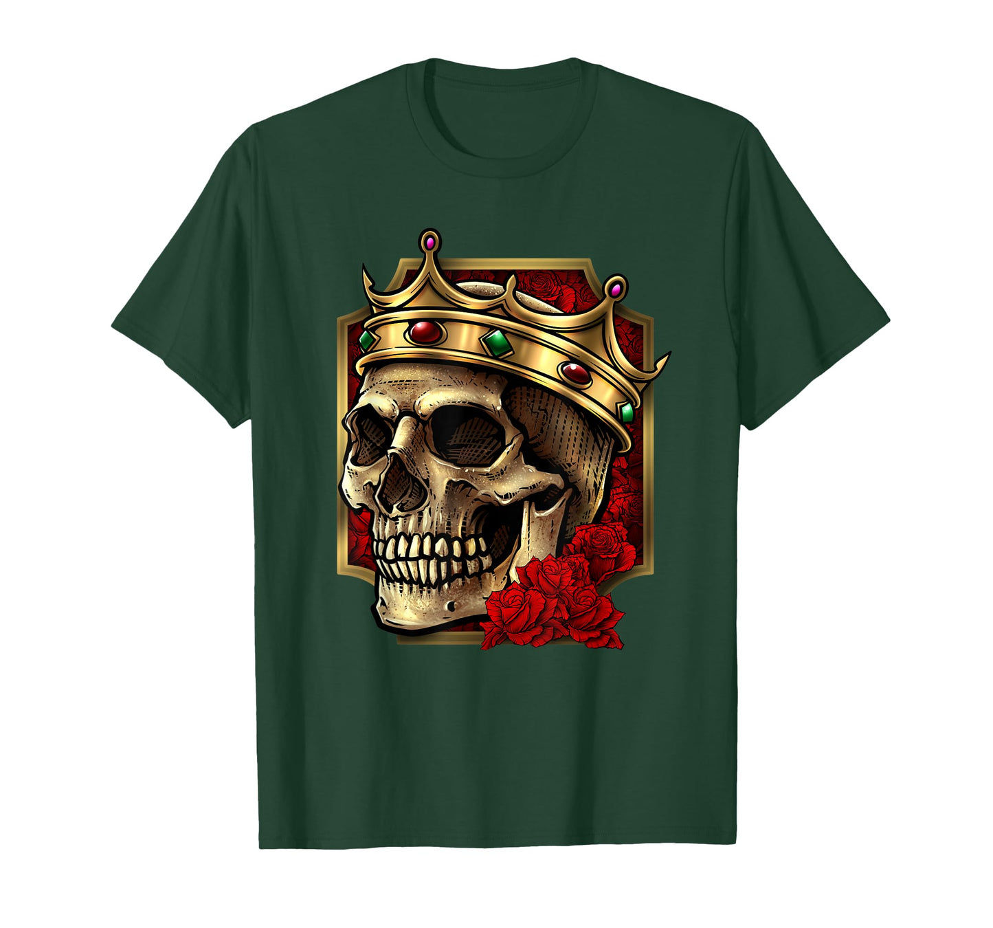 Skull With Crown On Its Head - King Of The Internet T-Shirt