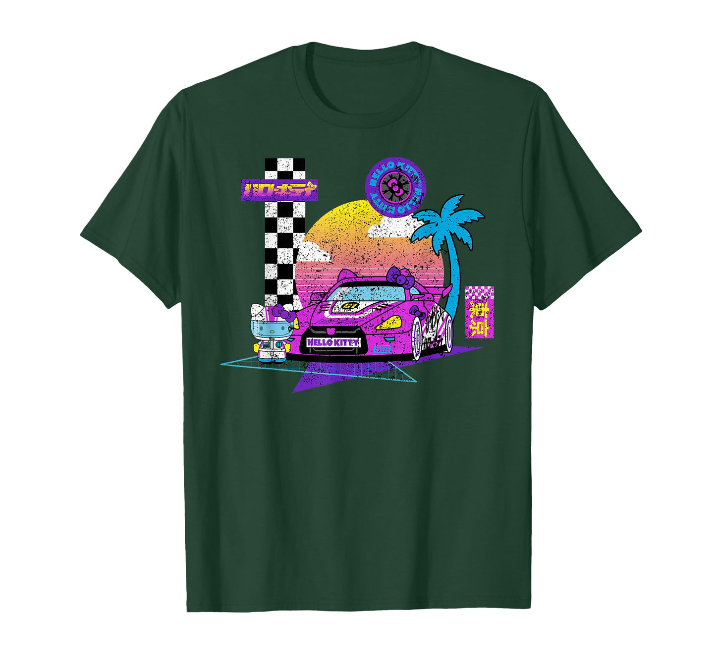 SANRIO Hello Kitty Kawaii Tokyo Racer T-Shirt