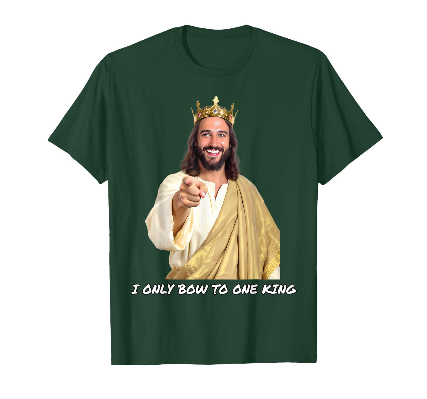 Only Bow to One King Jesus T-Shirt