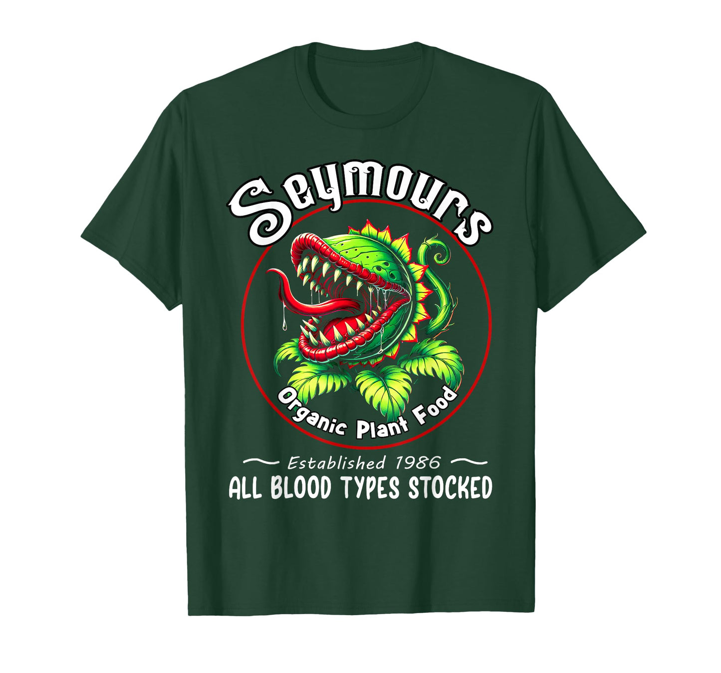 Organic Plant Food Humor Horror Retro Apparel T-Shirt
