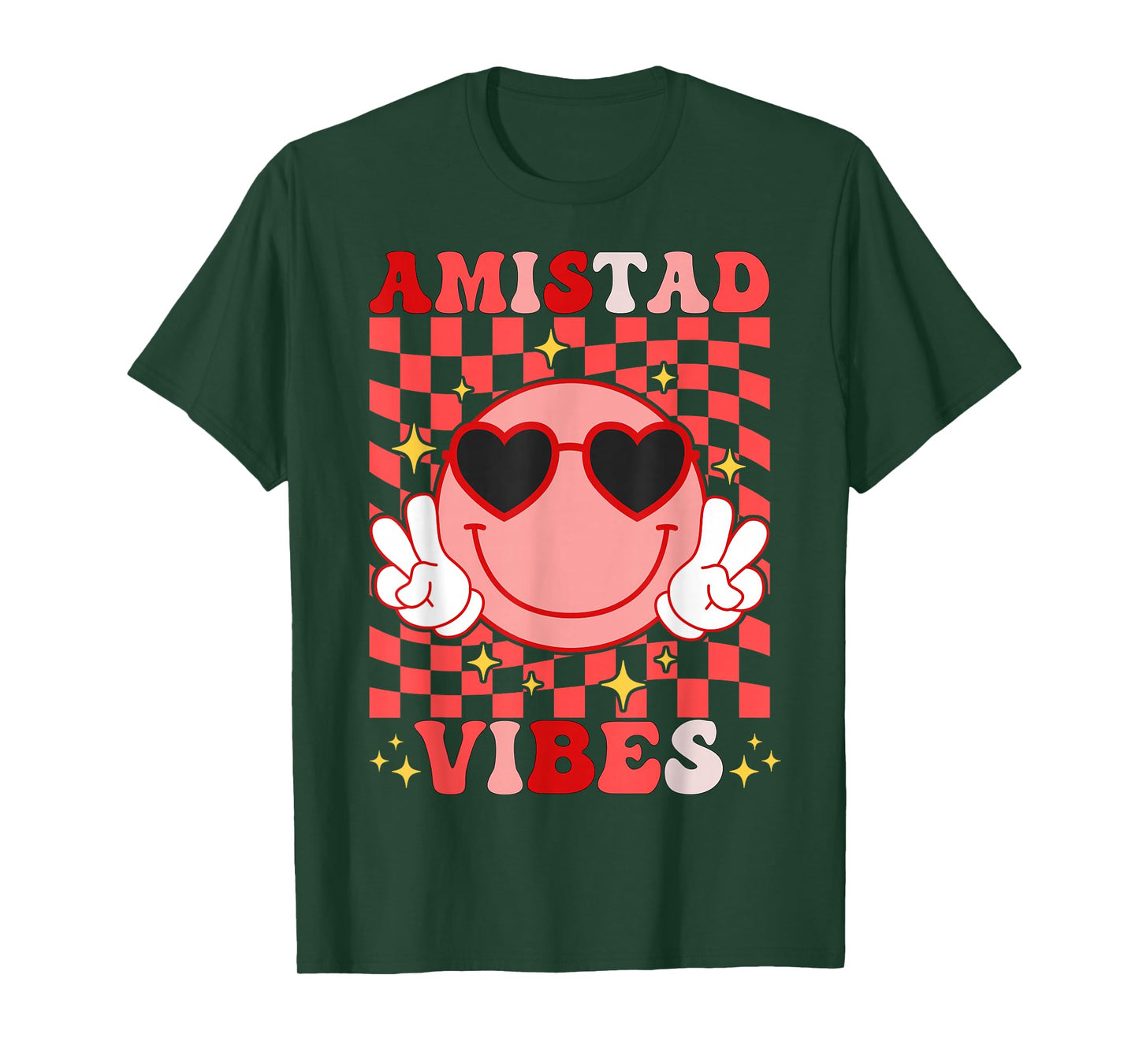 Amistad Vibes RCA System House Of Friendship Smile Face T-Shirt