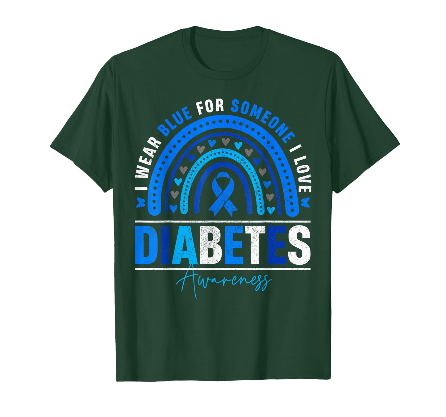 I Wear Blue for Someone I Love Diabetes Awareness Day Women T-Shirt
