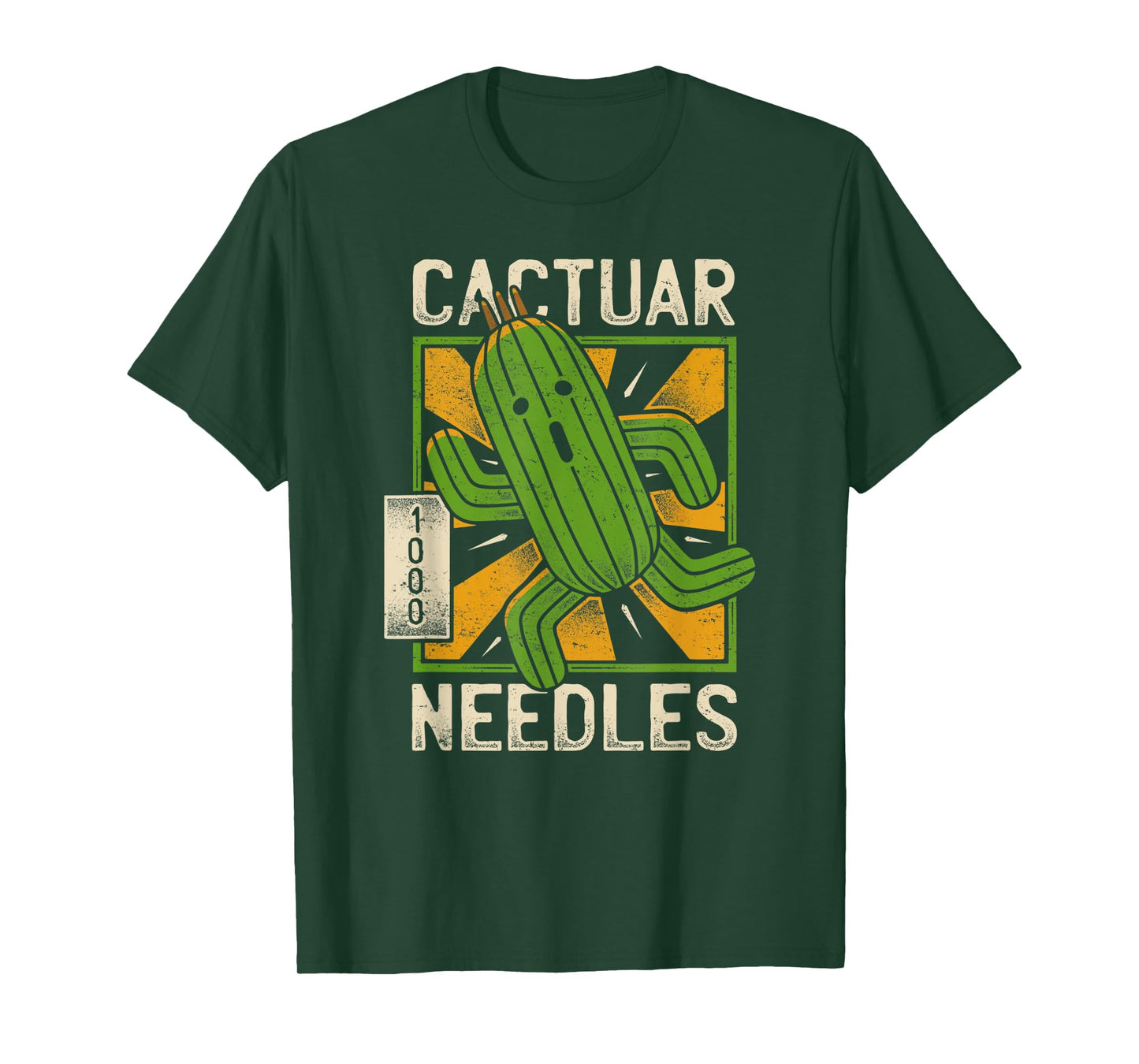Vintage Cactuar Needles Lover Cactus Plants Gaming Run T-Shirt