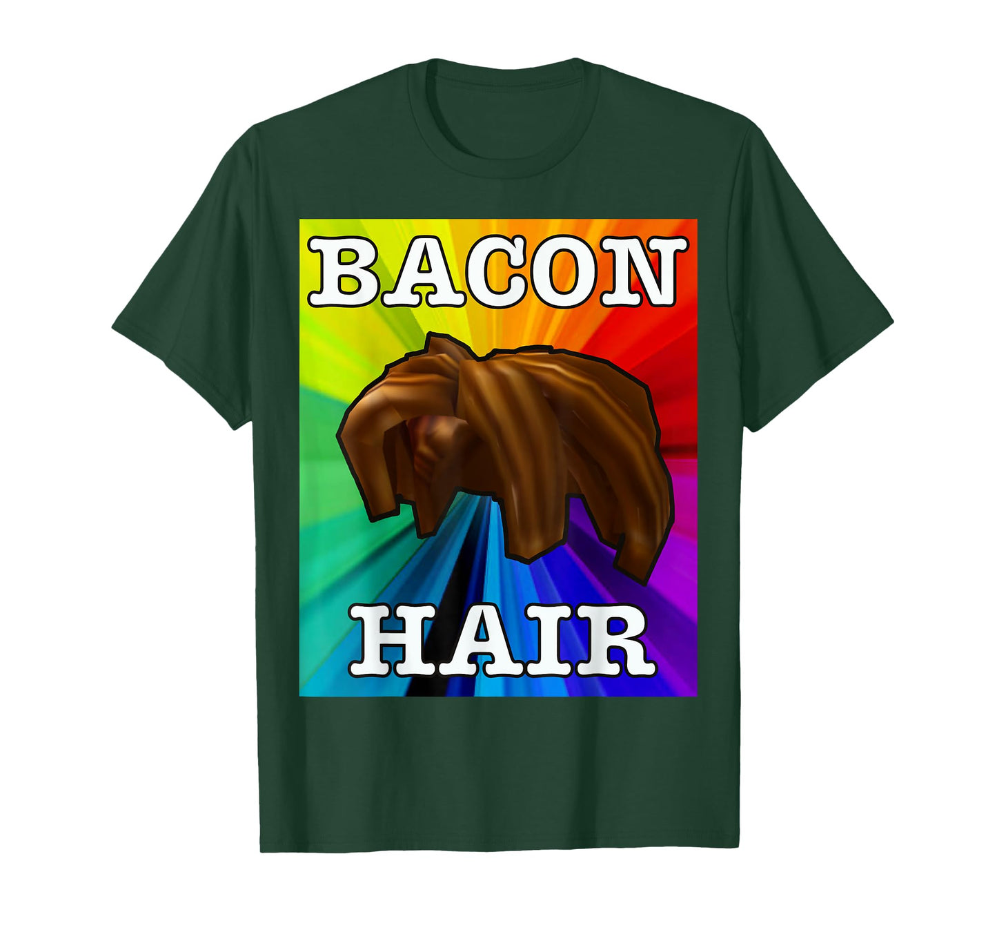 Colorful bacon hair design for boy or girl gamers T-Shirt