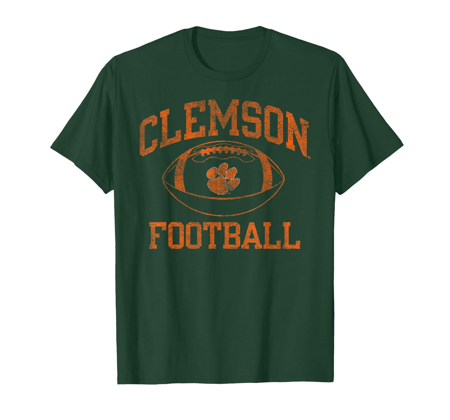 Elite Authentics Purple Clemson Tigers Football T-Shirt, Men's, Small, Short Sleeve, Crew Neck, Polyester 100%, Officially Licensed, Clemson Fans, Students, Alumni, and Families