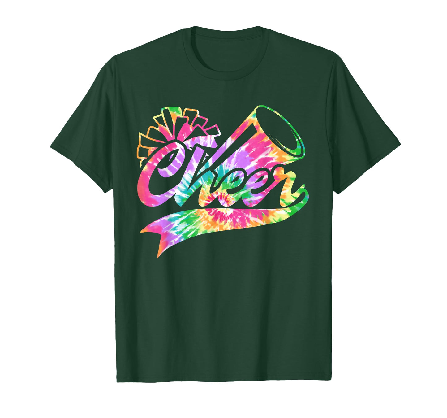Tie Dye Cheerleading Peace Love Cheer for Cheerleader Cute T-Shirt