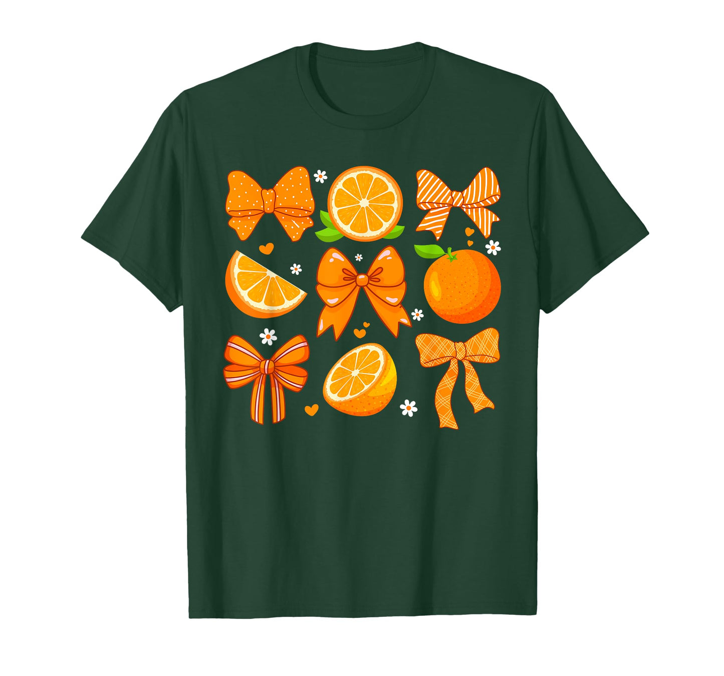 Orange Coquette Bow For Women Oranges Fruit Orange Juice T-Shirt