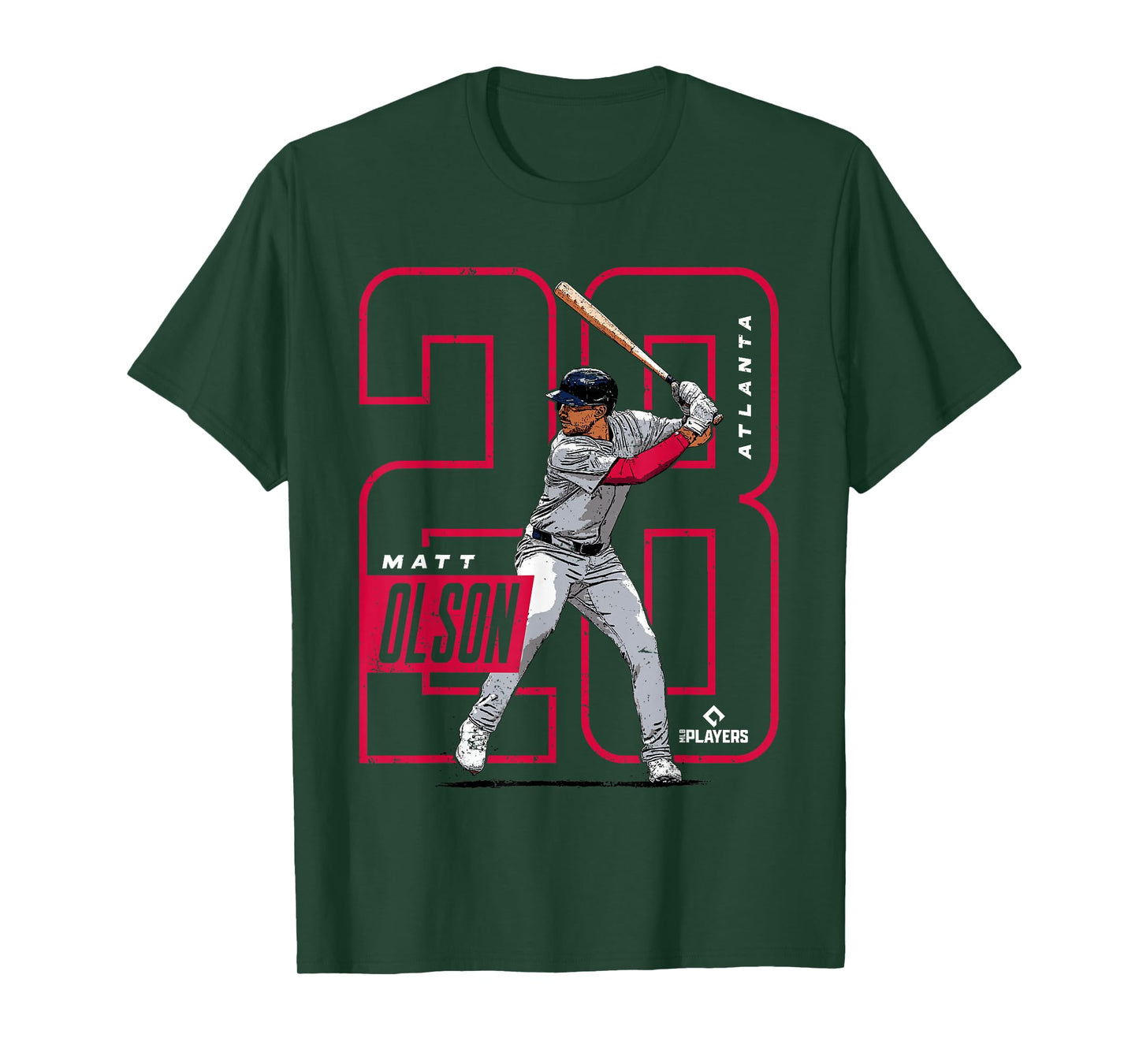 Matt Olson | Atlanta Baseball MLB Players | MLBOLS4025-S T-Shirt