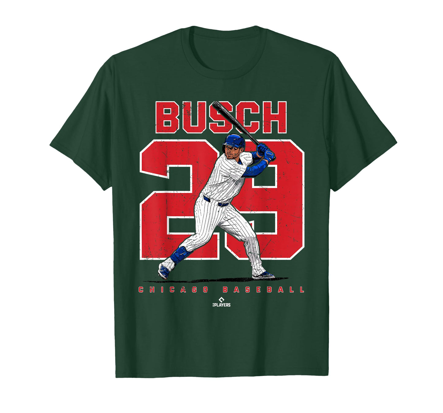 Number & Portrait Michael Busch Chicago MLBPA T-Shirt