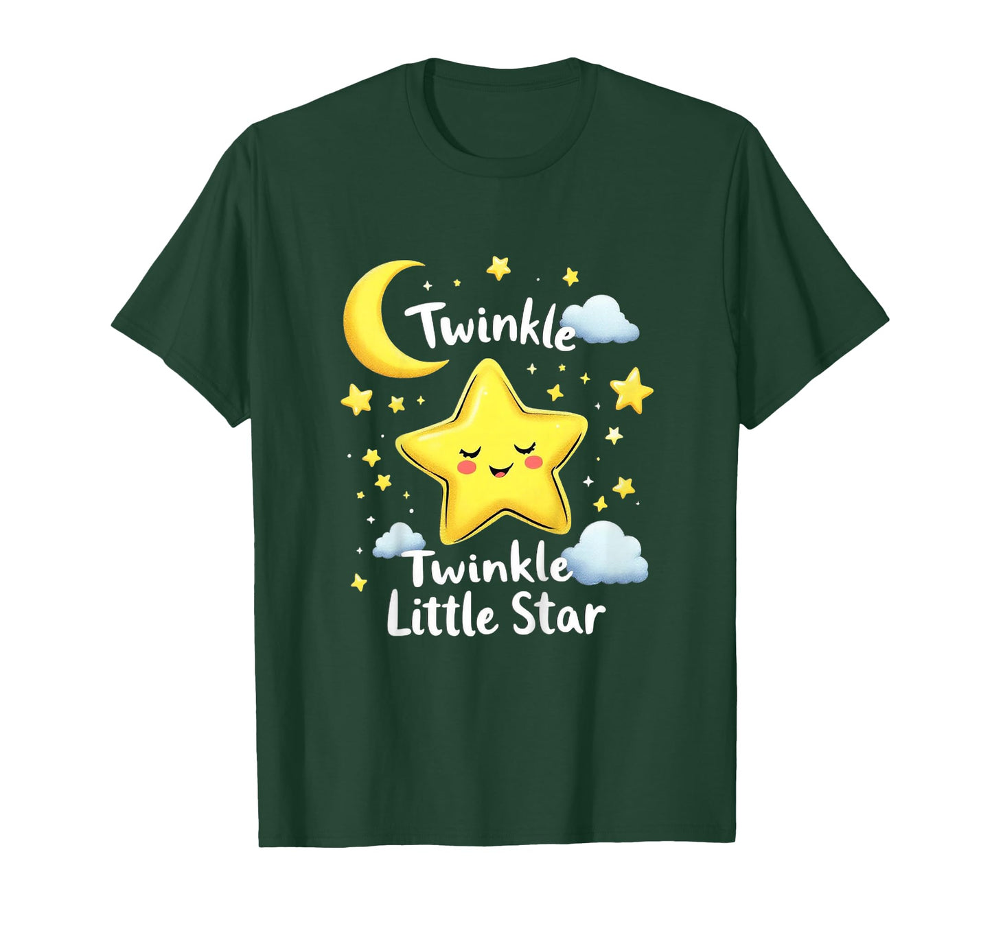 Twinkle Twinkle Little Star Kids – Cute Cartoon Design T-Shirt