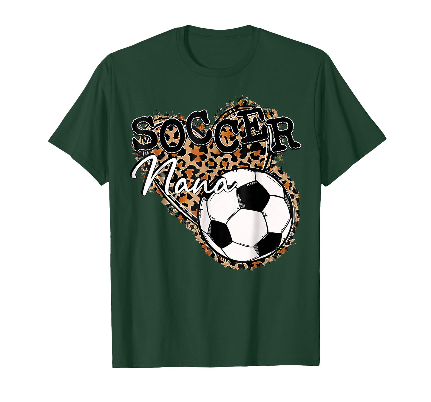 Soccer Nana Leopard Mother's Day T-Shirt