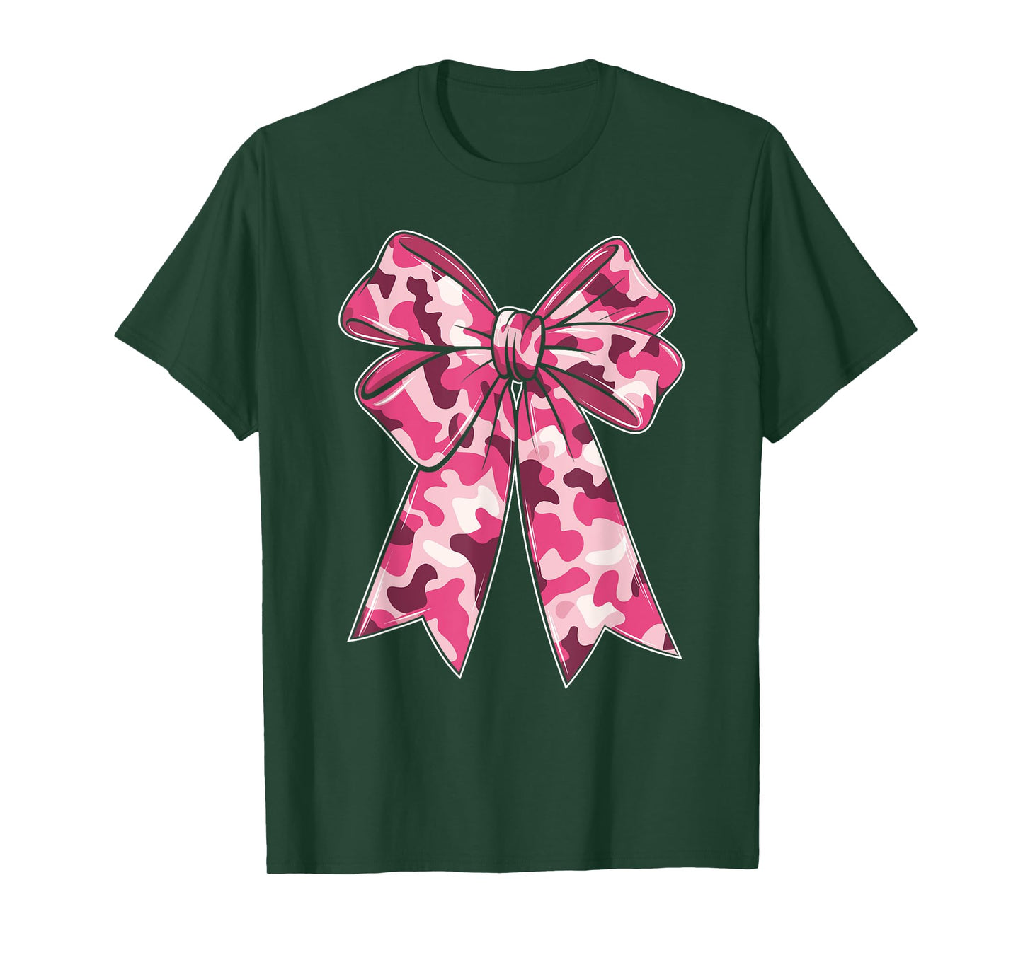 Pink Camouflage Coquette Bow Women Girls Hunting Cute Camo T-Shirt