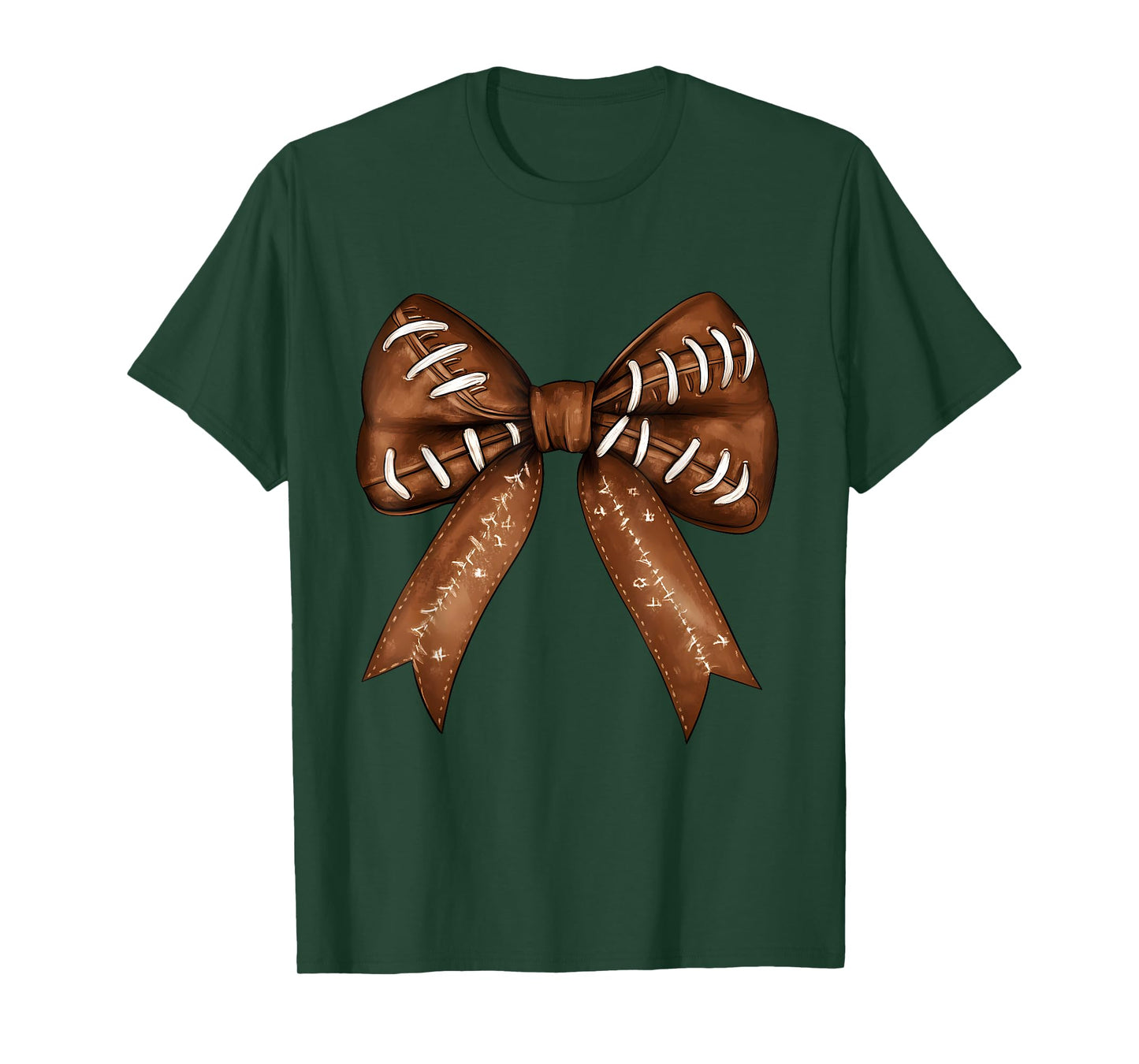 American Football Coquette Bow Cute Football Mom T-Shirt