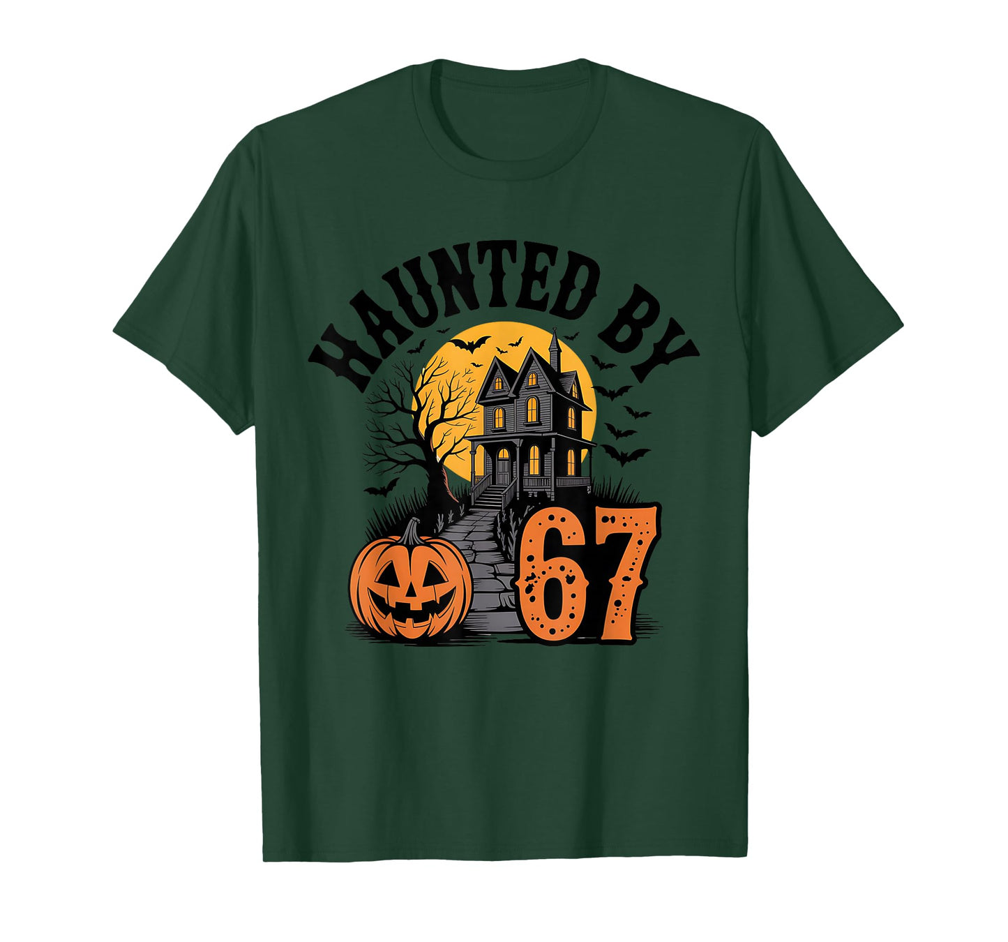 67 Meme Halloween Haunted Spooky - Six Seven Gen Alpha Z T-Shirt