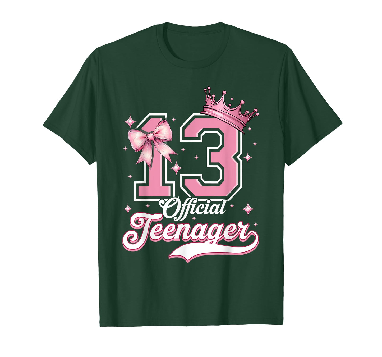 13 Year Old Coquette Bow Official Teenager 13th Birthday T-Shirt
