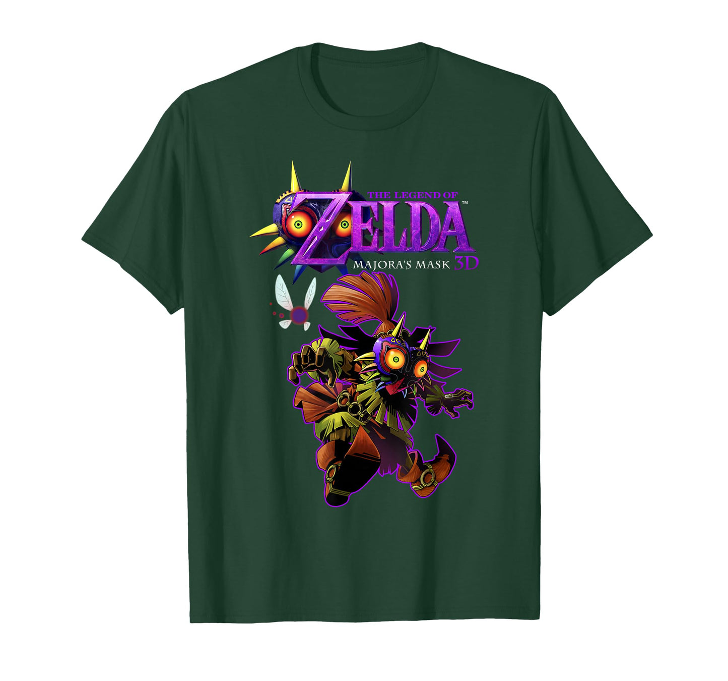 Legend Of Zelda Majoras Mask Skull Kid Portrait Logo T-Shirt