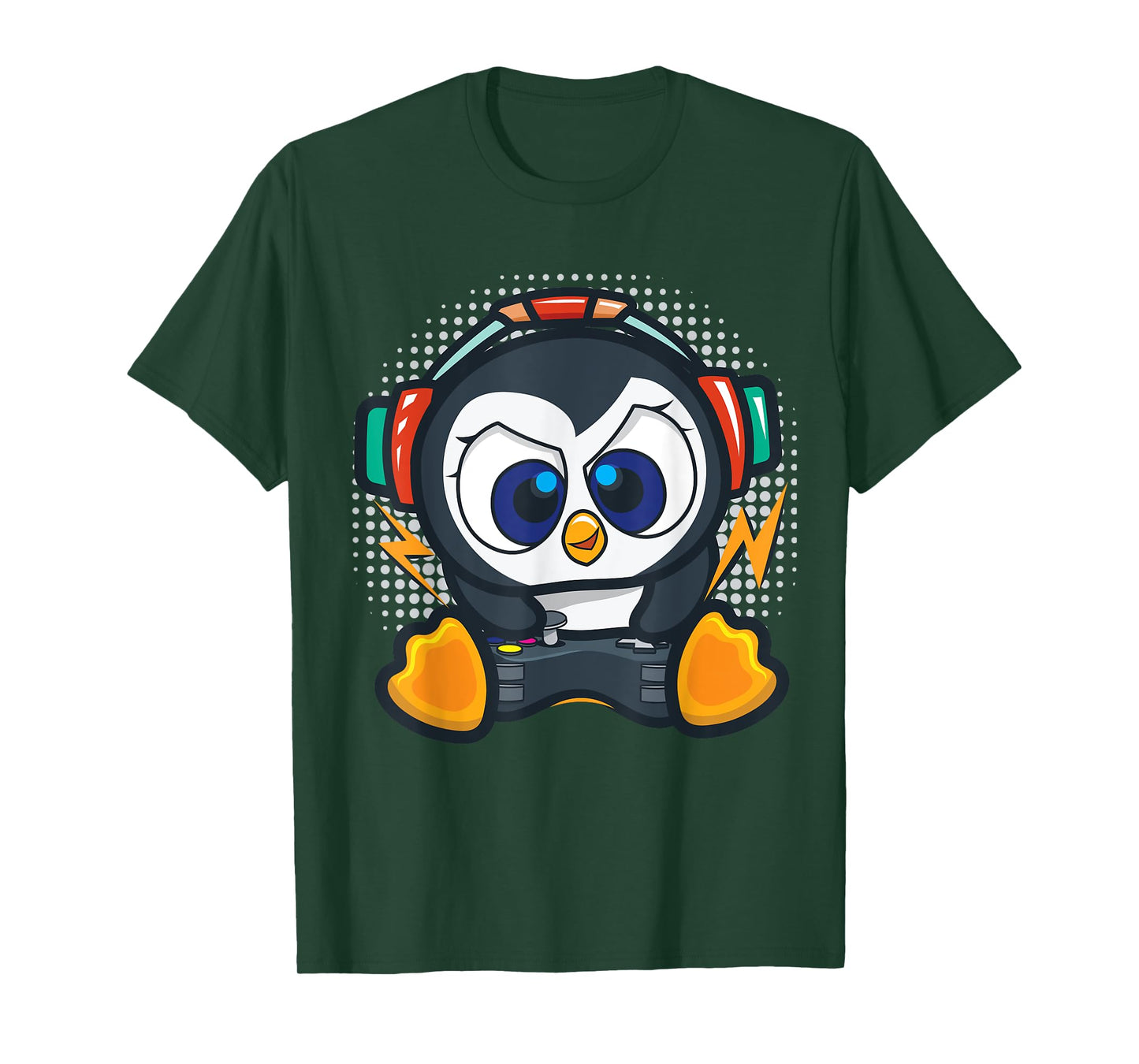 Penguin Gaming Shirt Boys Kids Gamer Gift Penguin Lover T-Shirt