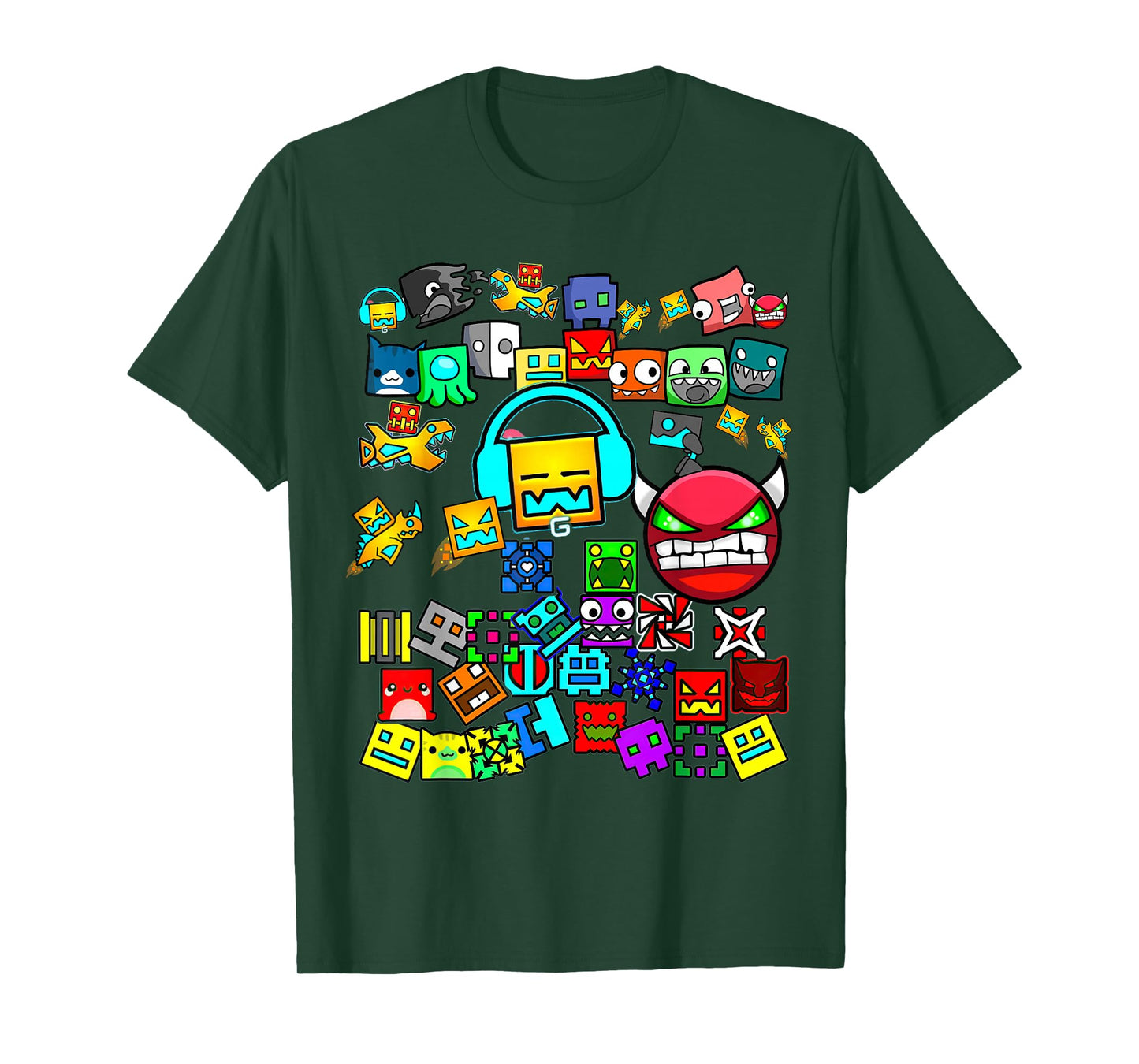 Video Gamer Lover Dash Video Game Geometry T-Shirt