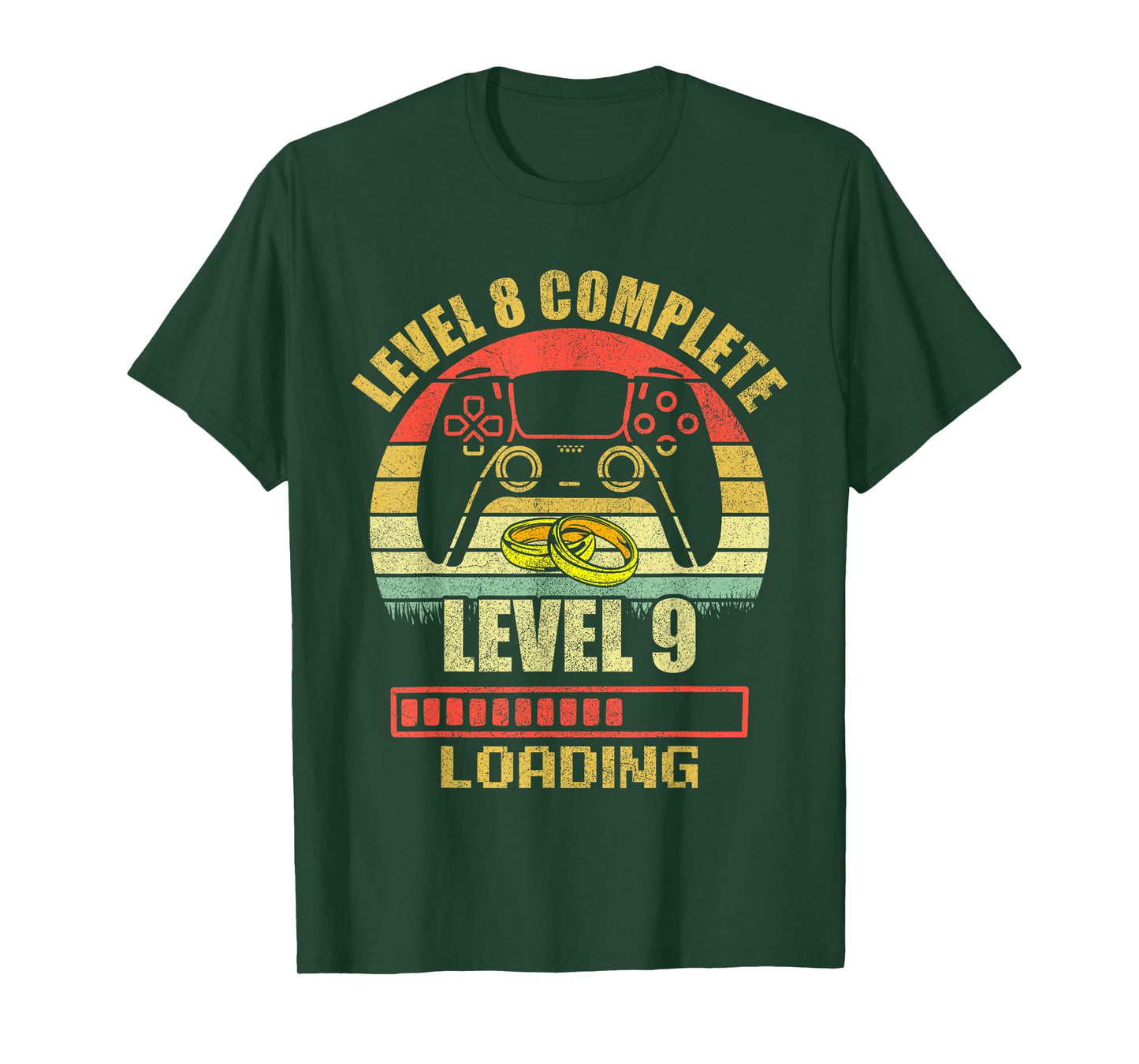 Couples Shirts For Him Level 8 Complete Wedding Anniversary T-Shirt