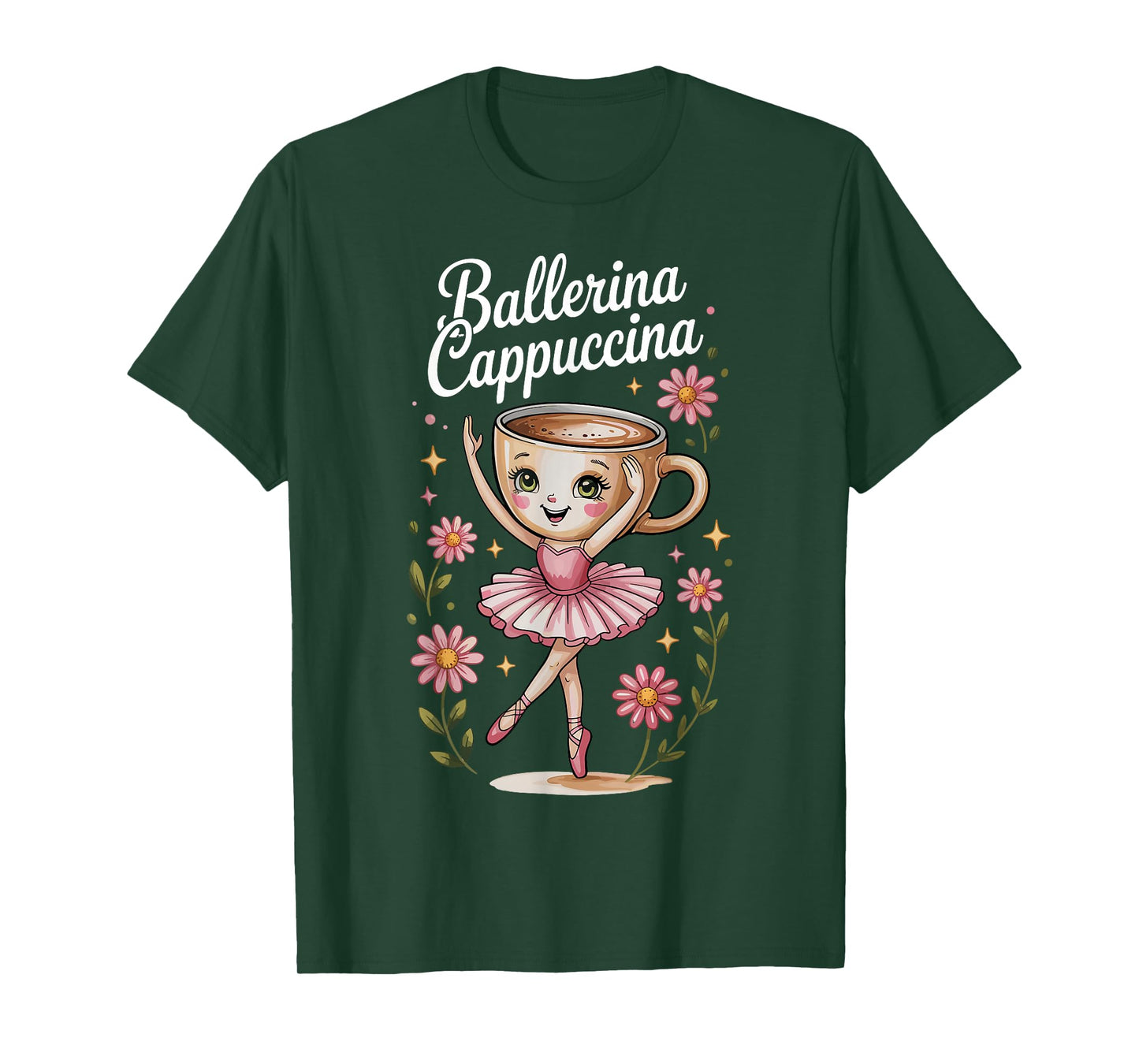 Kids Meme Italian Brainrot Ballerina Cappuccina T-Shirt