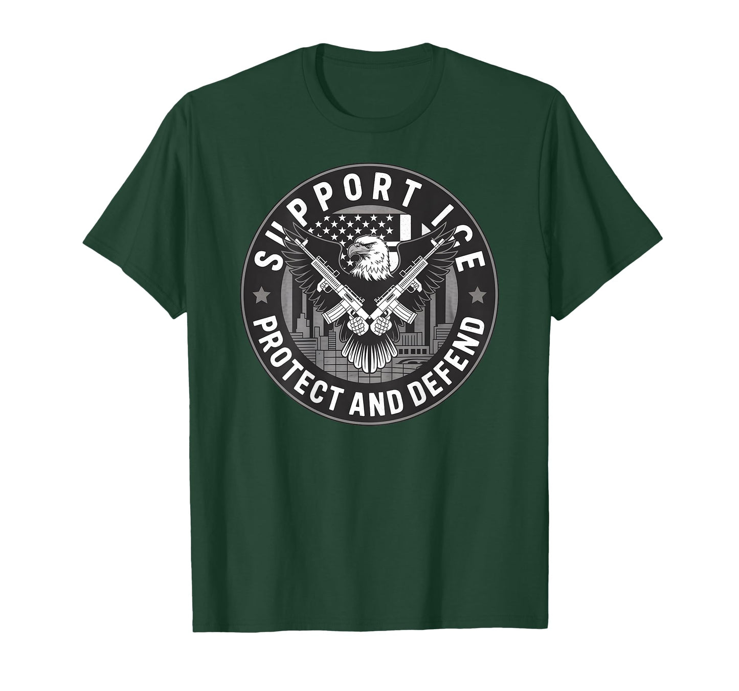 Support Our ICE Officers – Protecting America’s Borders T-Shirt