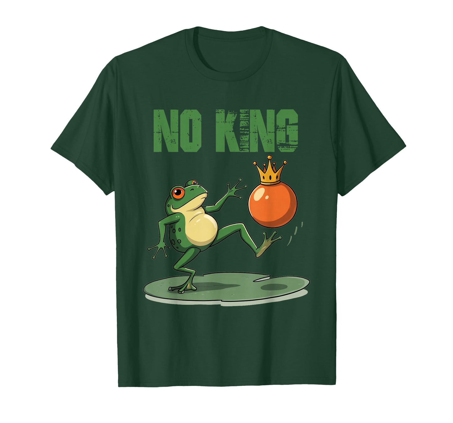 Funny No Kings Portland Frog Protest Men Women Tee T-Shirt