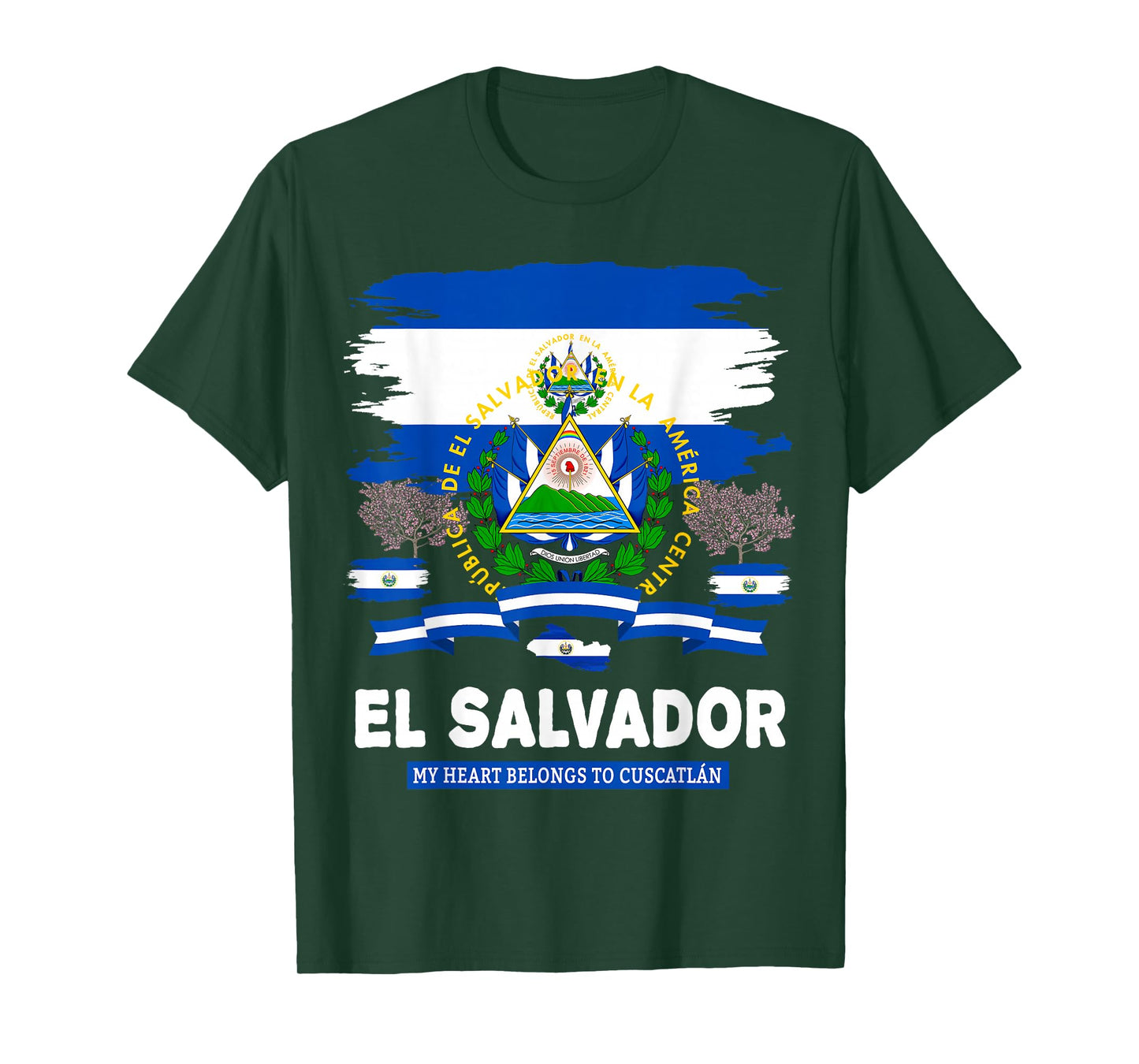 El Salvador Flag Outfit Idea for Women & Hispanic Salvadoran T-Shirt