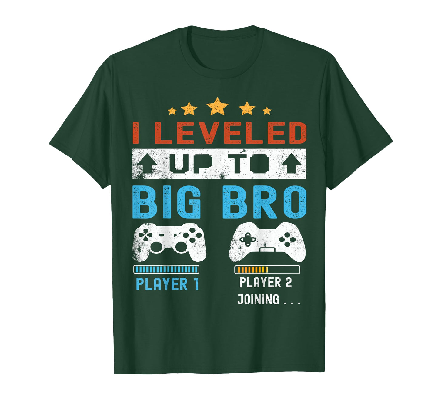 I leveled up to Big Bro! Gamer Big Brother 2025 Boys Vintage T-Shirt