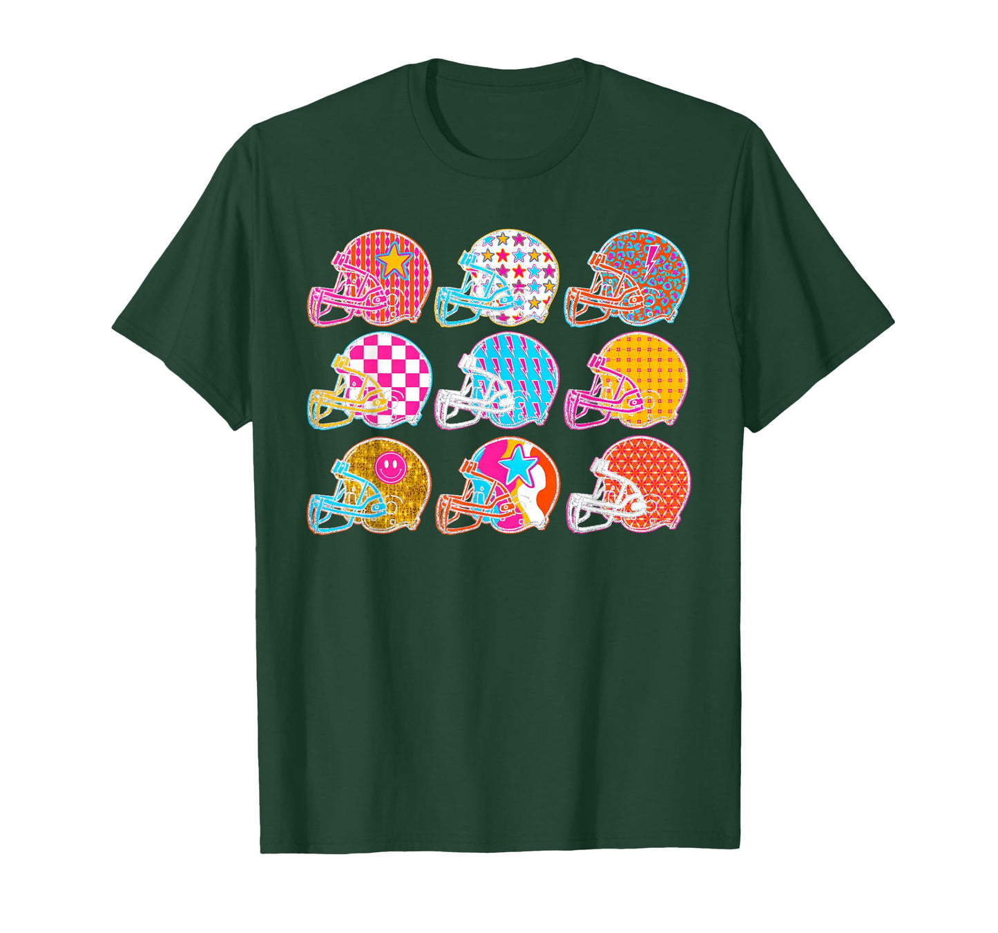 Touchdown American Football Game Day Thanksgiving Helmet T-Shirt
