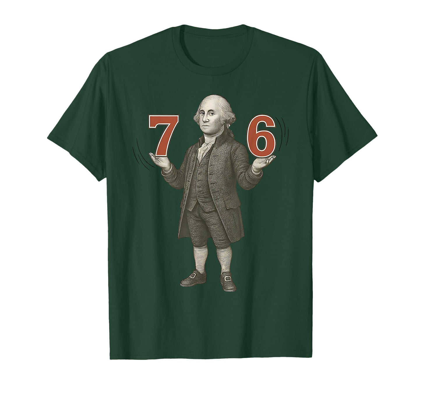 Funny 67 Six Seven Gen Alpha Slang Founding Father T-Shirt