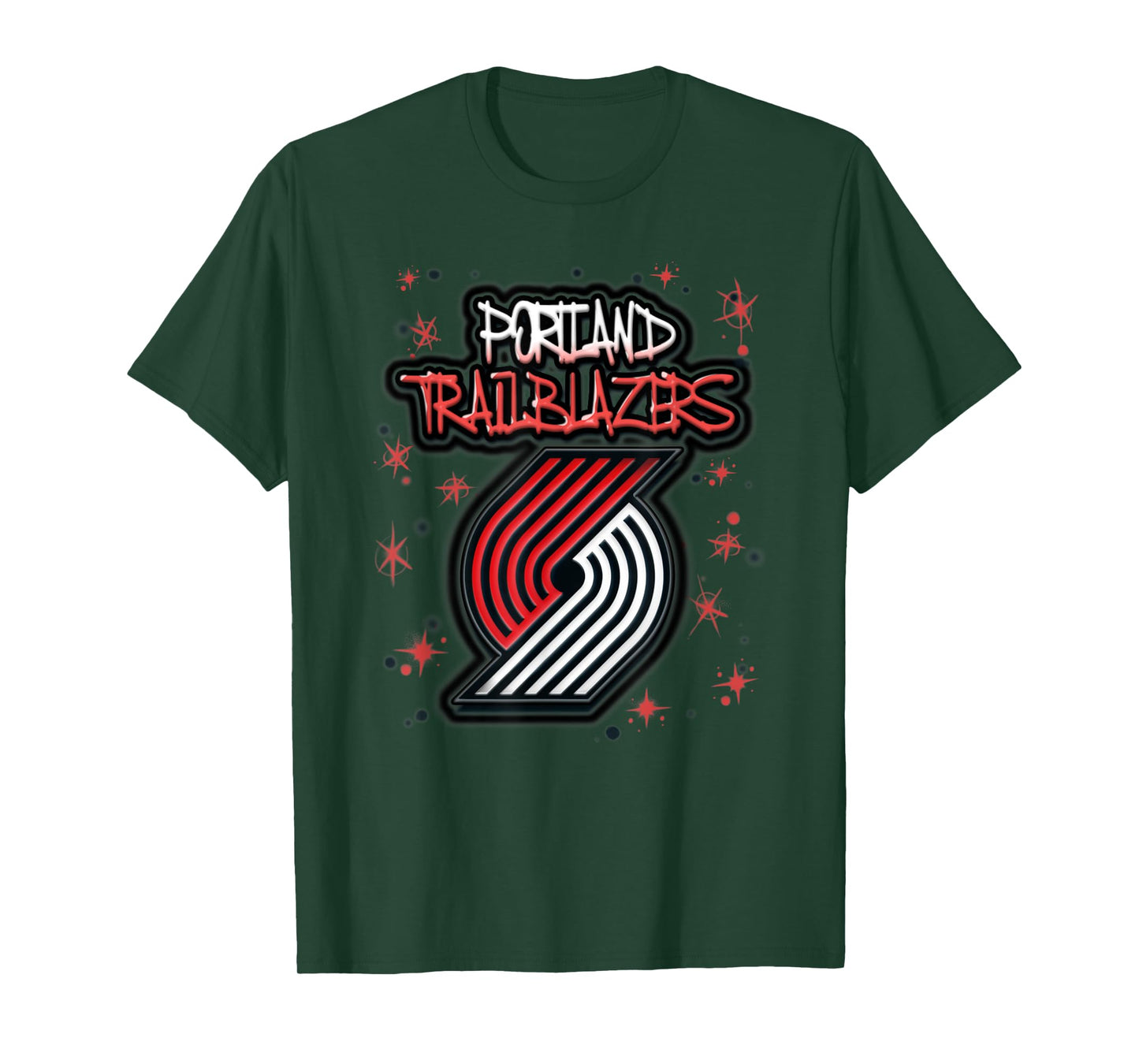 NBA Portland Trail Blazers Airbrush Logo T-Shirt