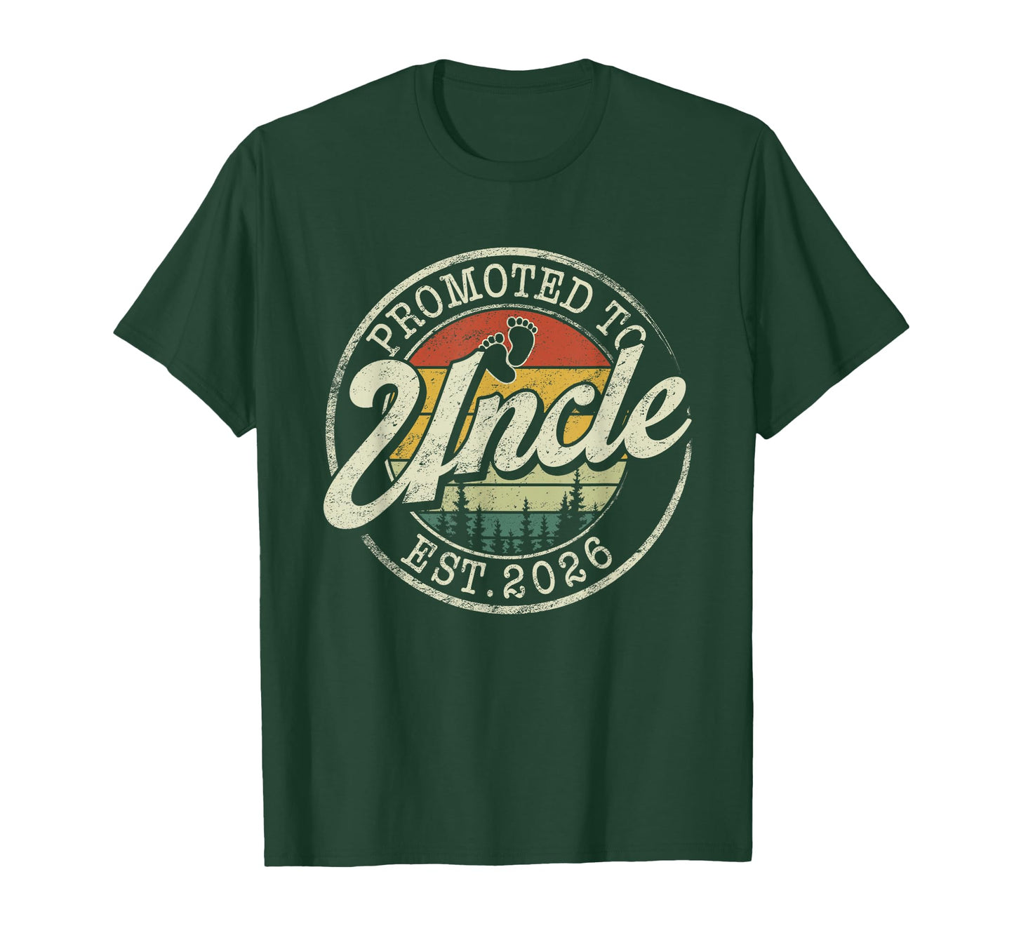 Promoted To Uncle Est 2026 Pregnancy Announcement T-Shirt